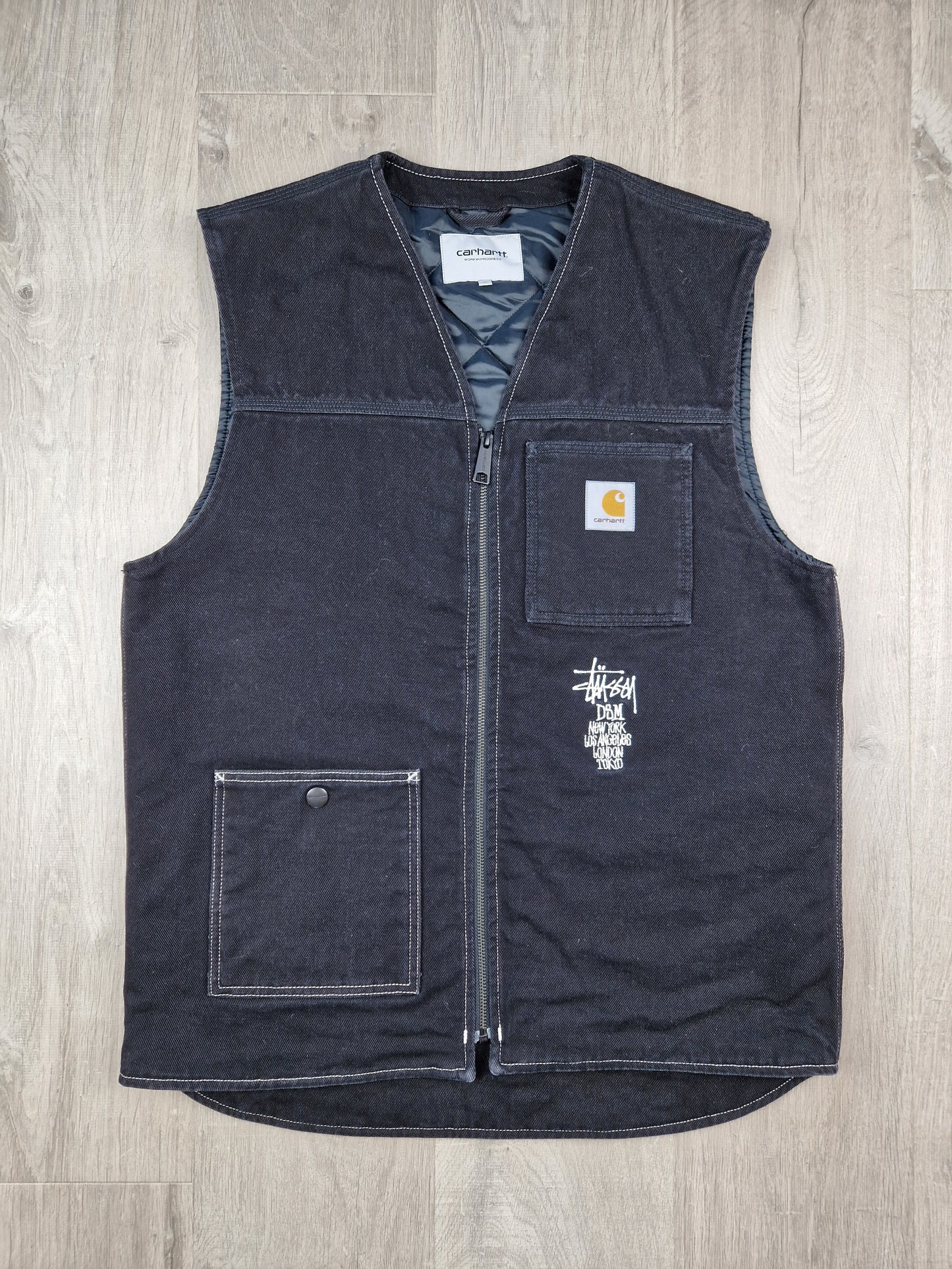 SUPER RARE Stussy x Carhartt x DSM vest (M)