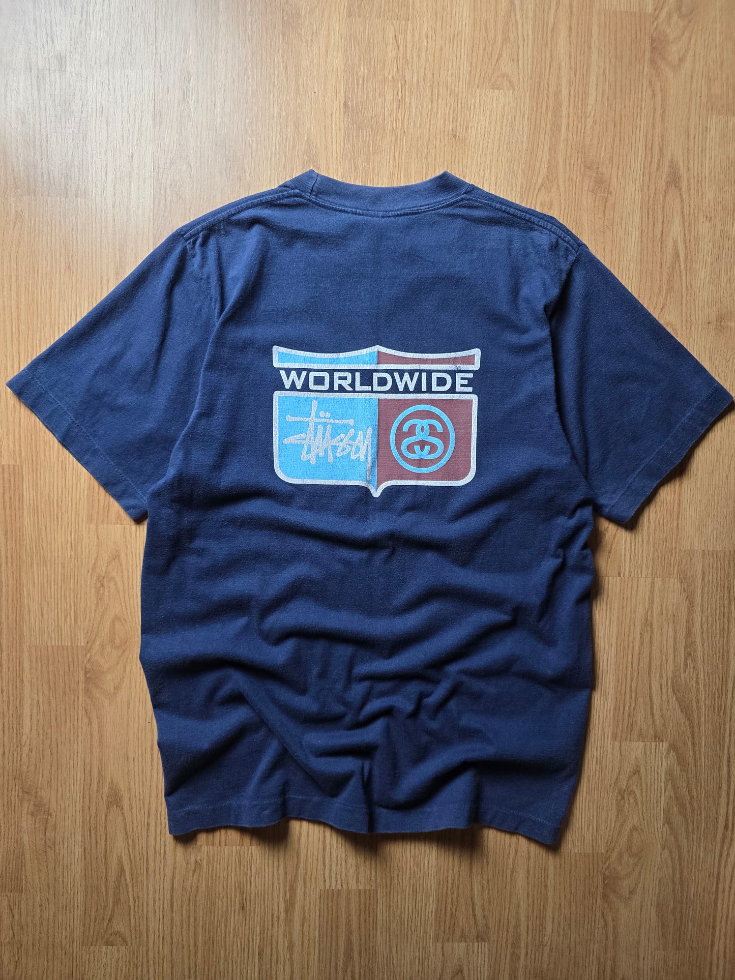 Vintage 90s Stussy Worldwide Single Stitch T-shirt (M)