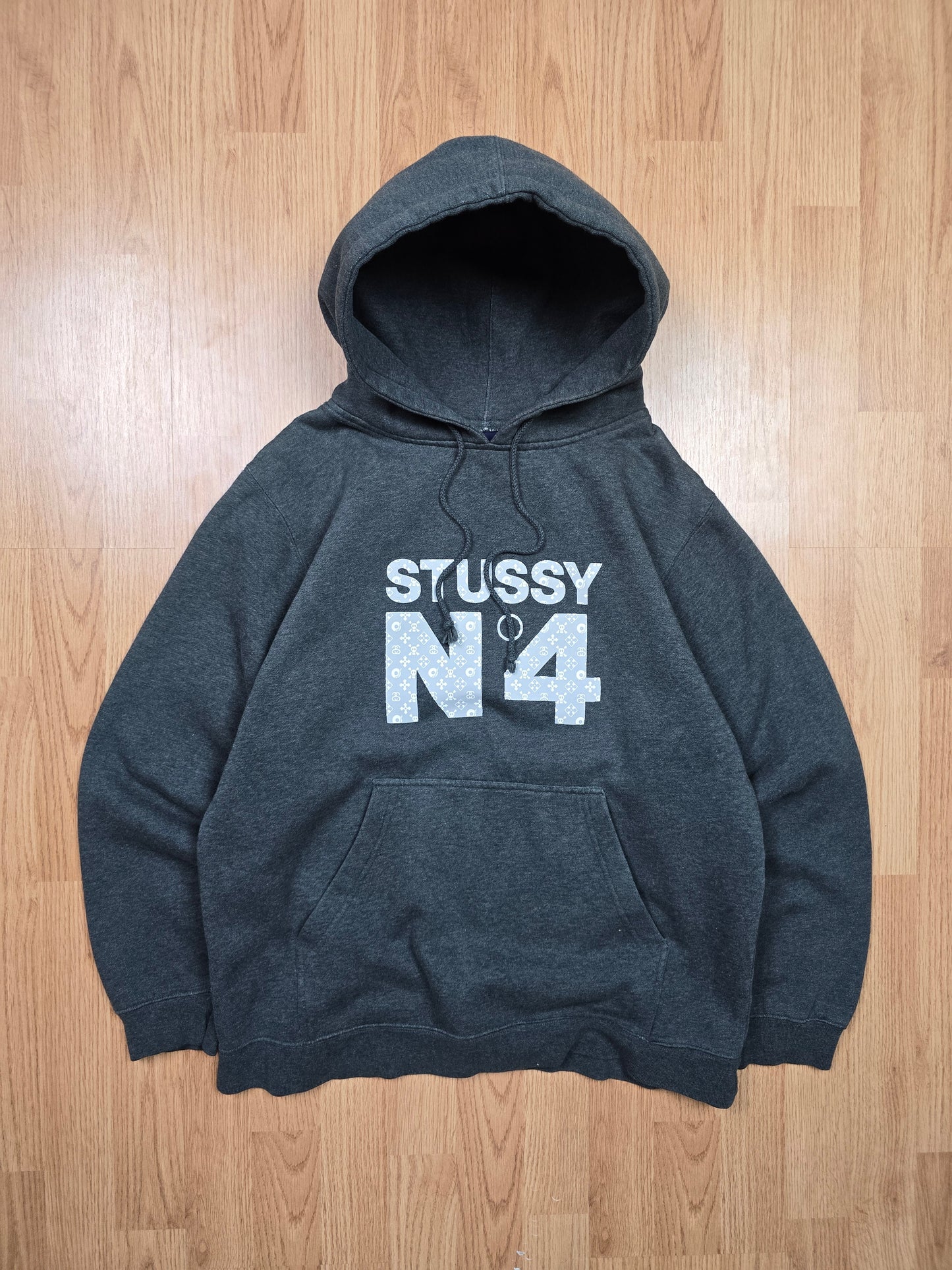 Vintage Stussy 'Louis Vuitton' N4 monogram hoodie (M)