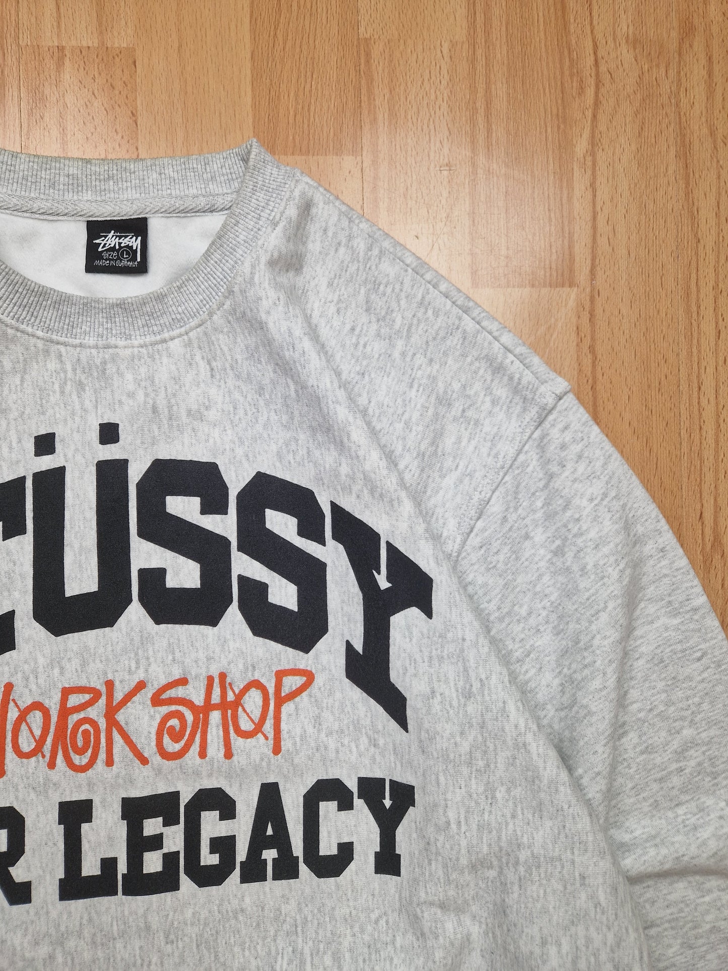 Stussy x Our Legacy Workshop 'Collegiate Pigment Dyed' Crew Sweatshirt (L)