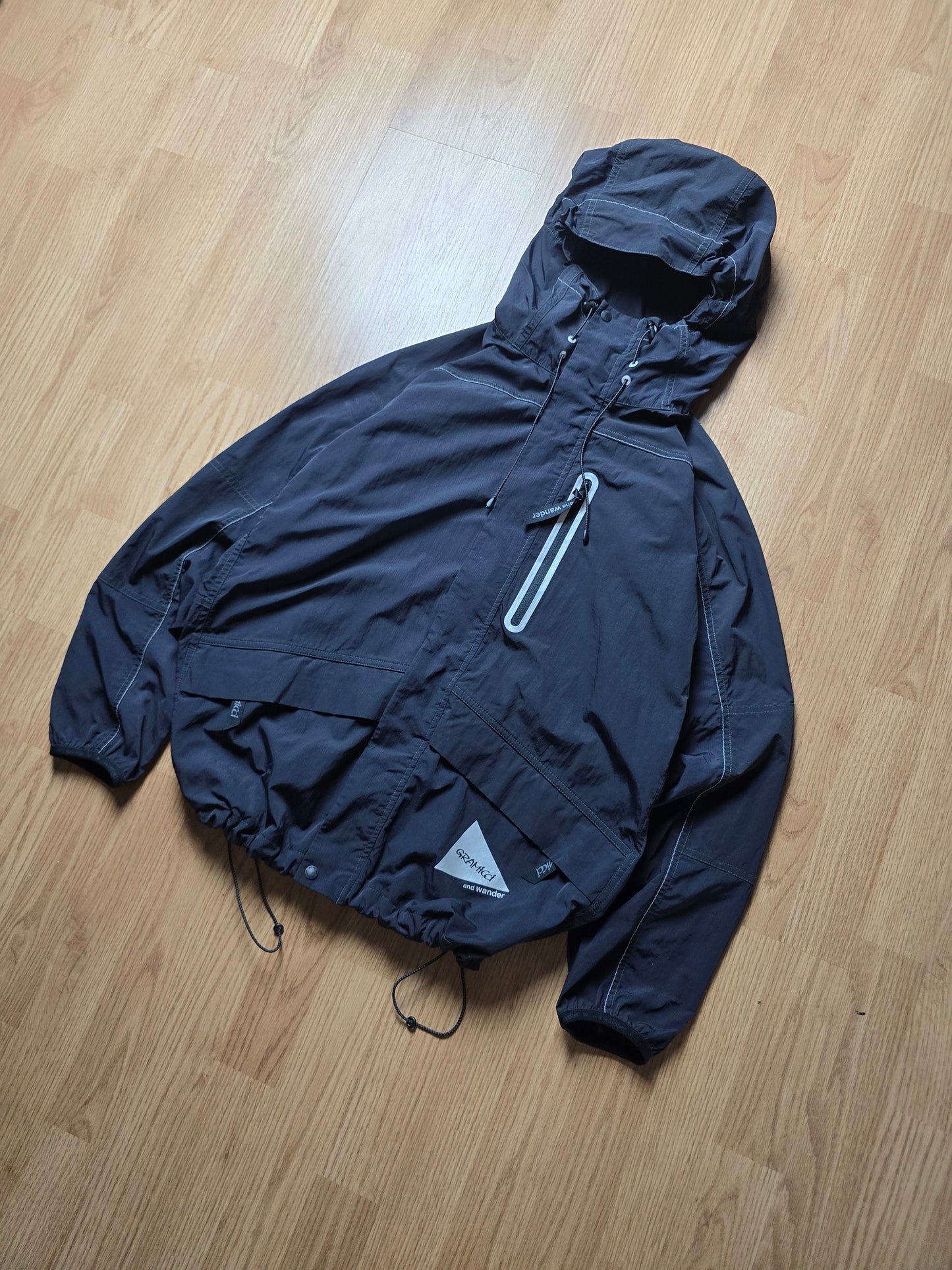 Gramicci x And Wander Patchwork Wind Hoodie Jacket (S)