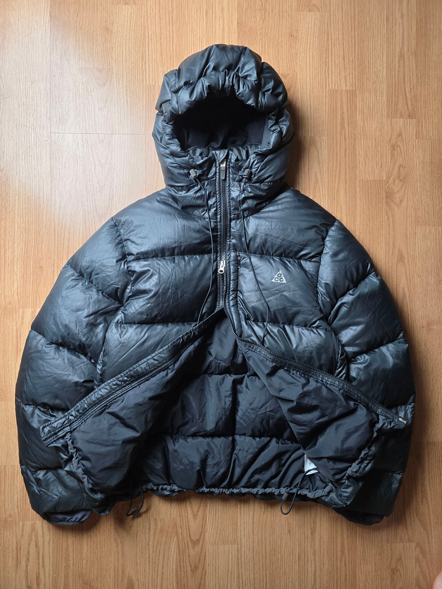 RARE 00s Nike ACG Technical 800 Down Hooded Puffer Jacket (L)