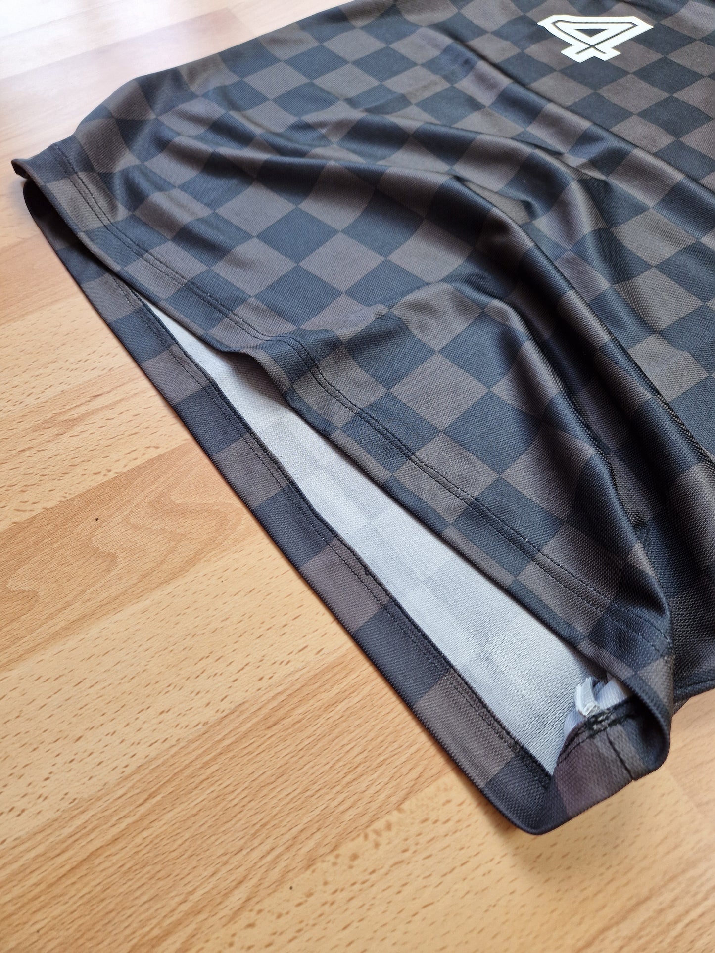 Stussy N°4 Checkered Soccer Jersey (M)