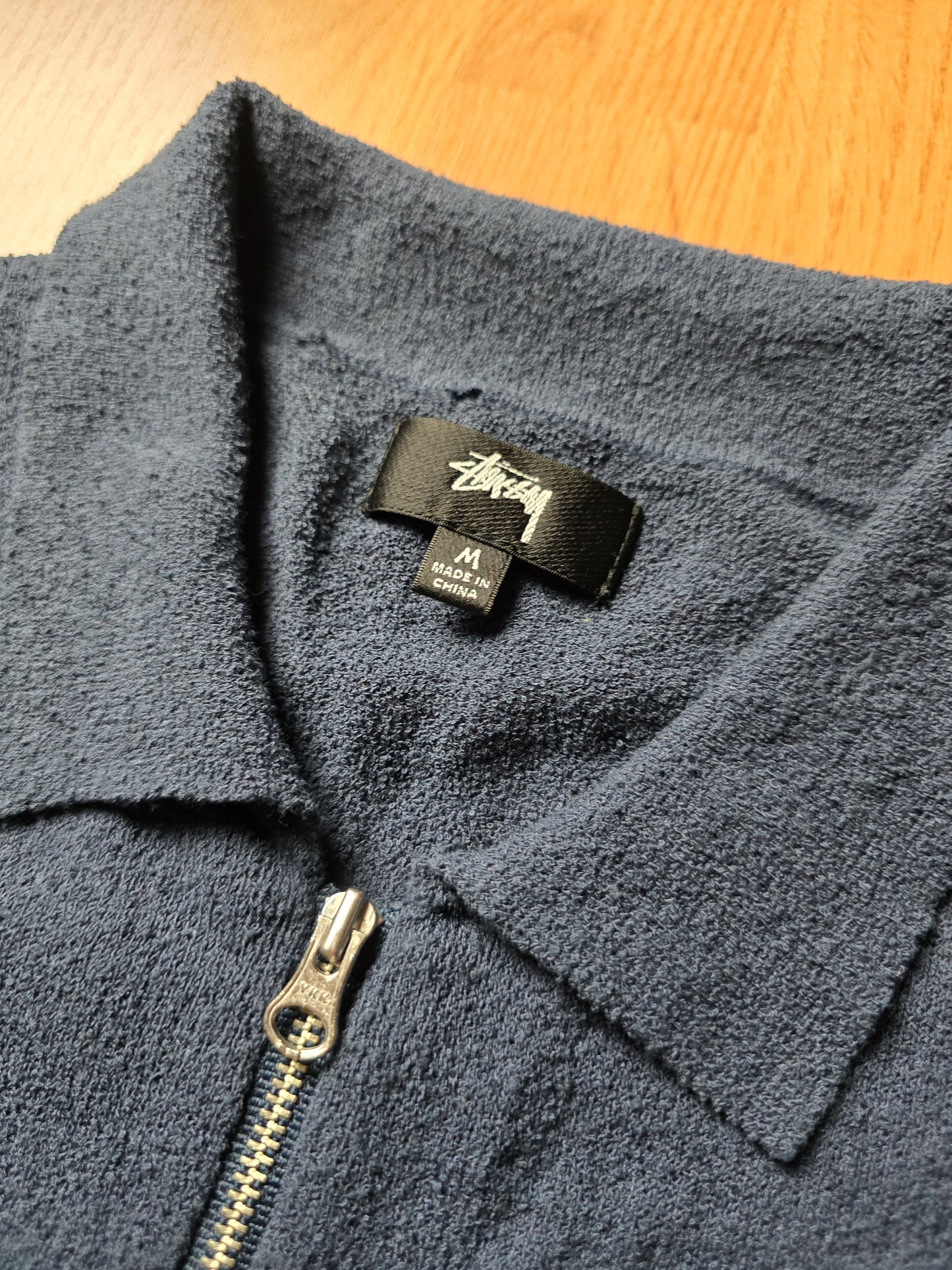 Stussy Lightweight Long Sleeve Zip Polo (M)