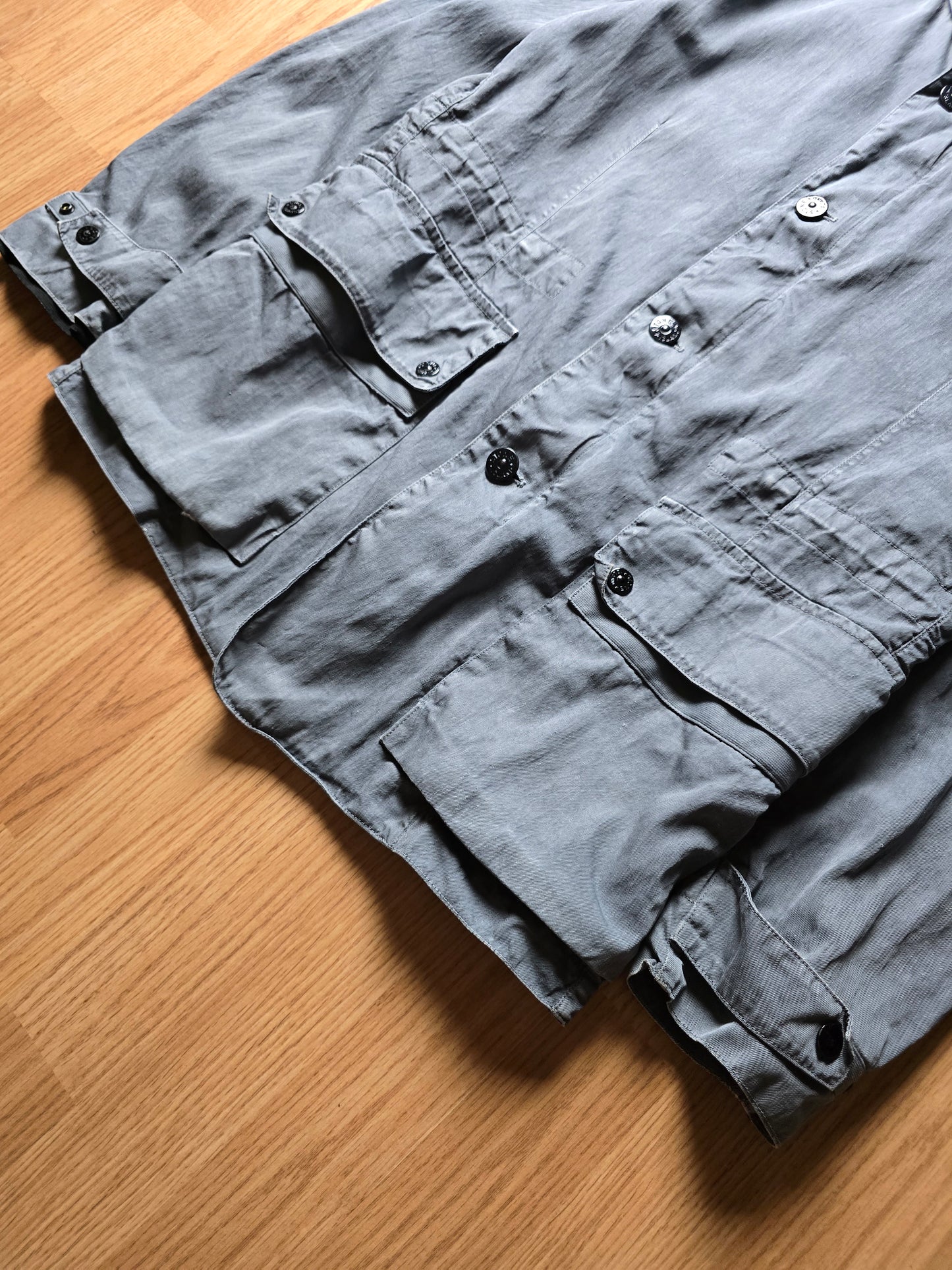 Stone Island SS11 Garment Dyed Lino Mix Park Jacket (M)