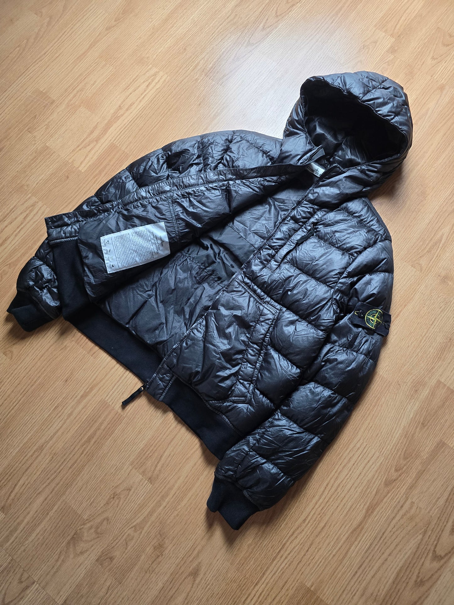 Stone Island Brown Garment Dyed Down Puffer Jacket (M)