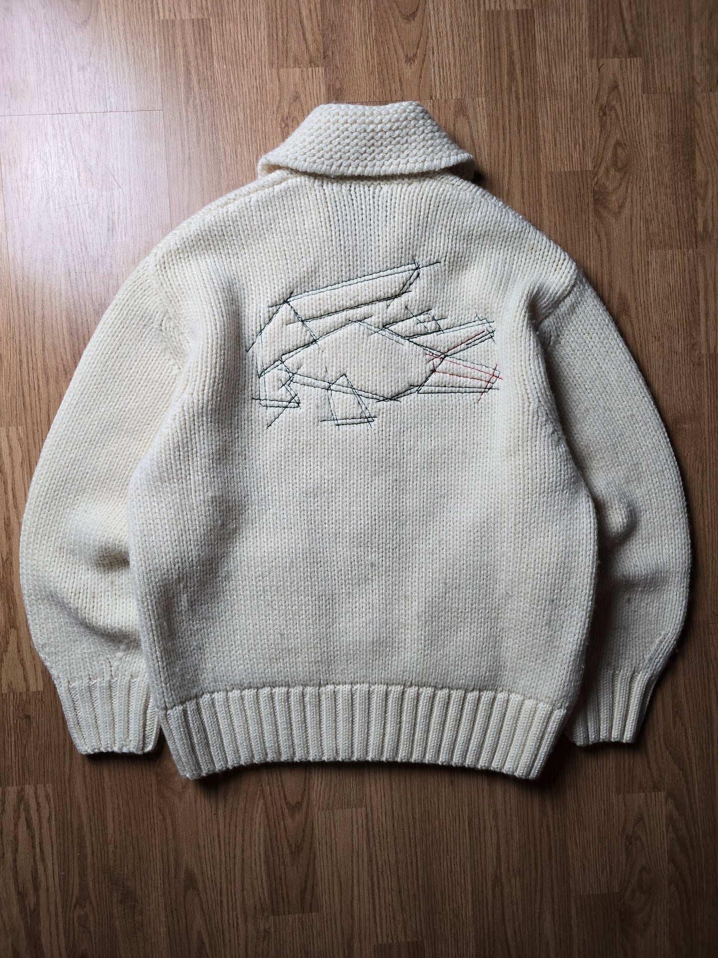 Lacoste Heavyweight Wool Zip Cardigan (M/L)