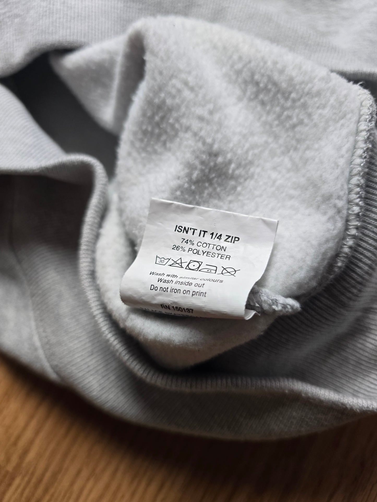 Palace "Isn't It" 1/4 Zip Sweatshirt (L)