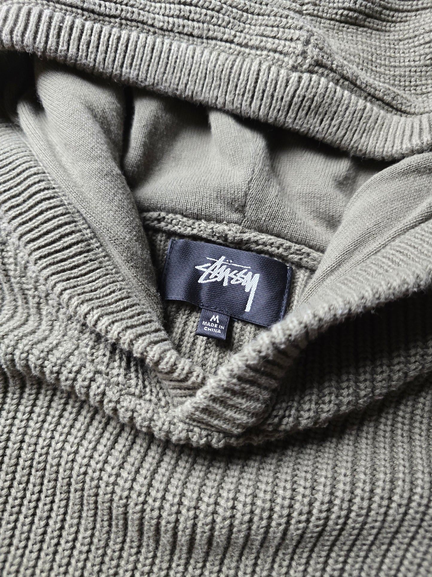 Stussy Heavyweight Cotton Knit Hoodie (M)