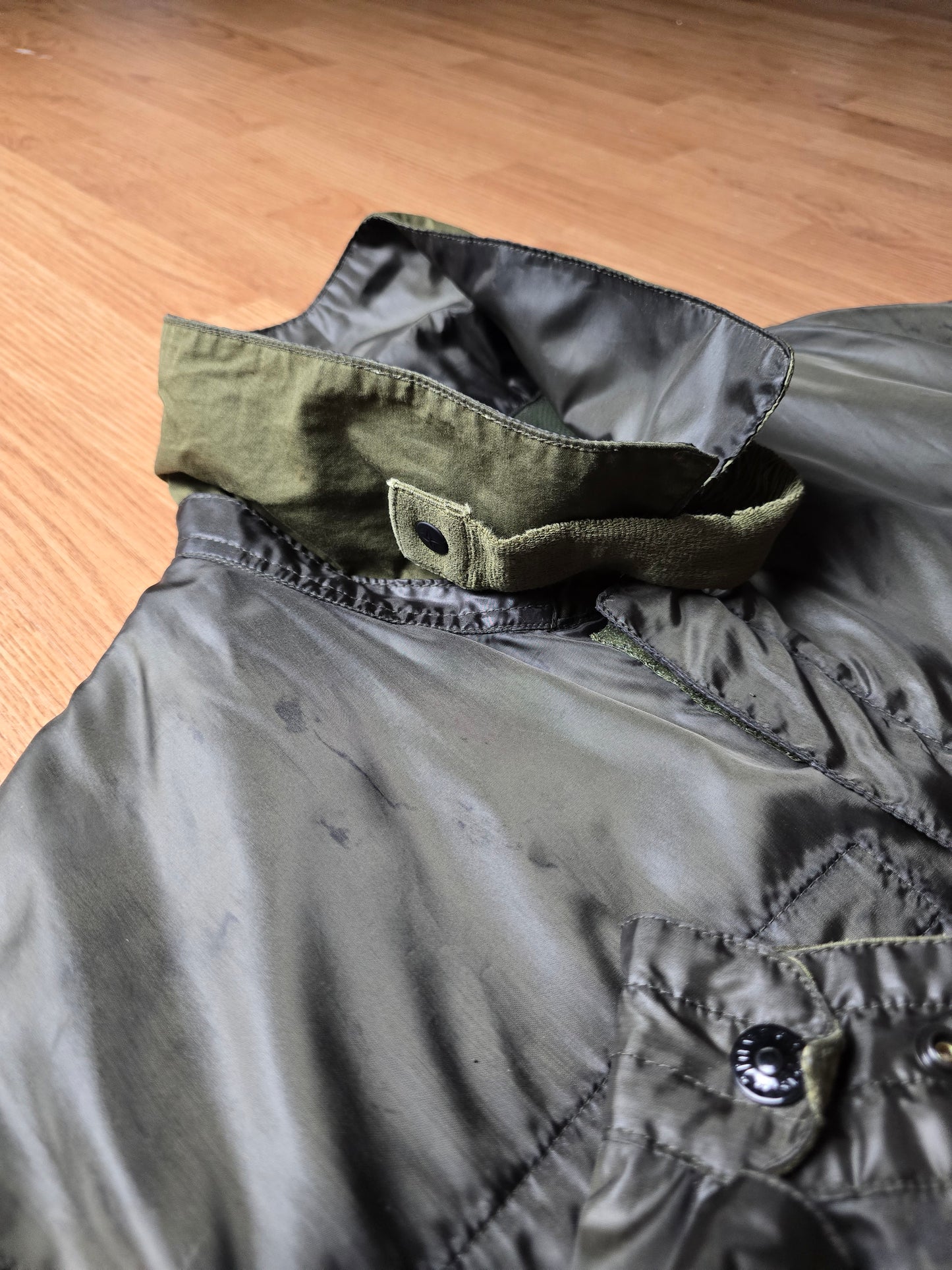 90s Stone Island Green Edge Flight Jacket (XL)