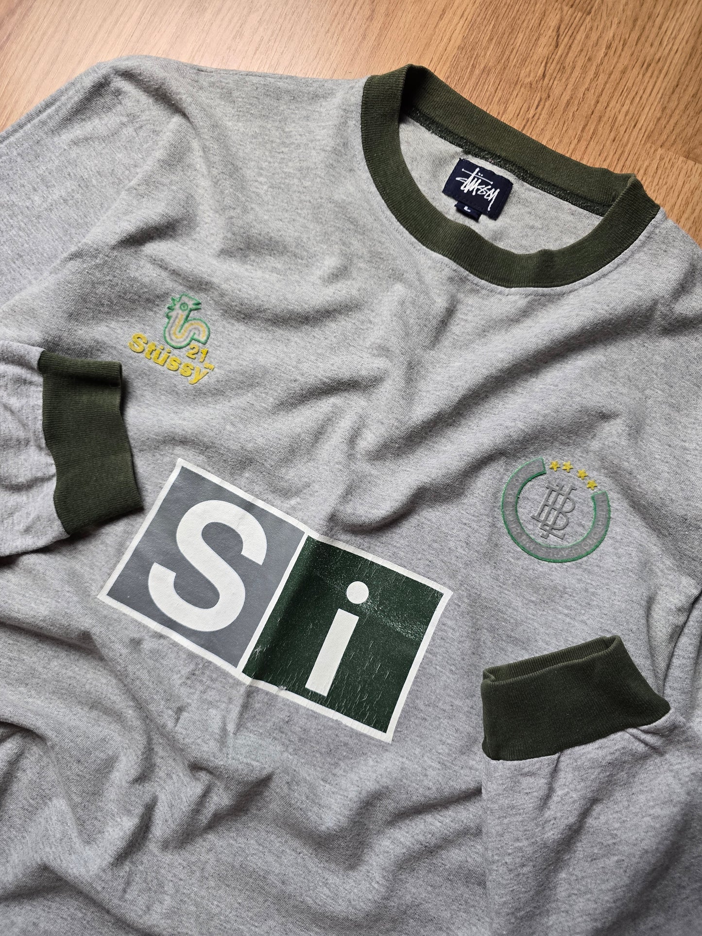 Vintage 90s Stussy France LS Soccer T-shirt (M/L)