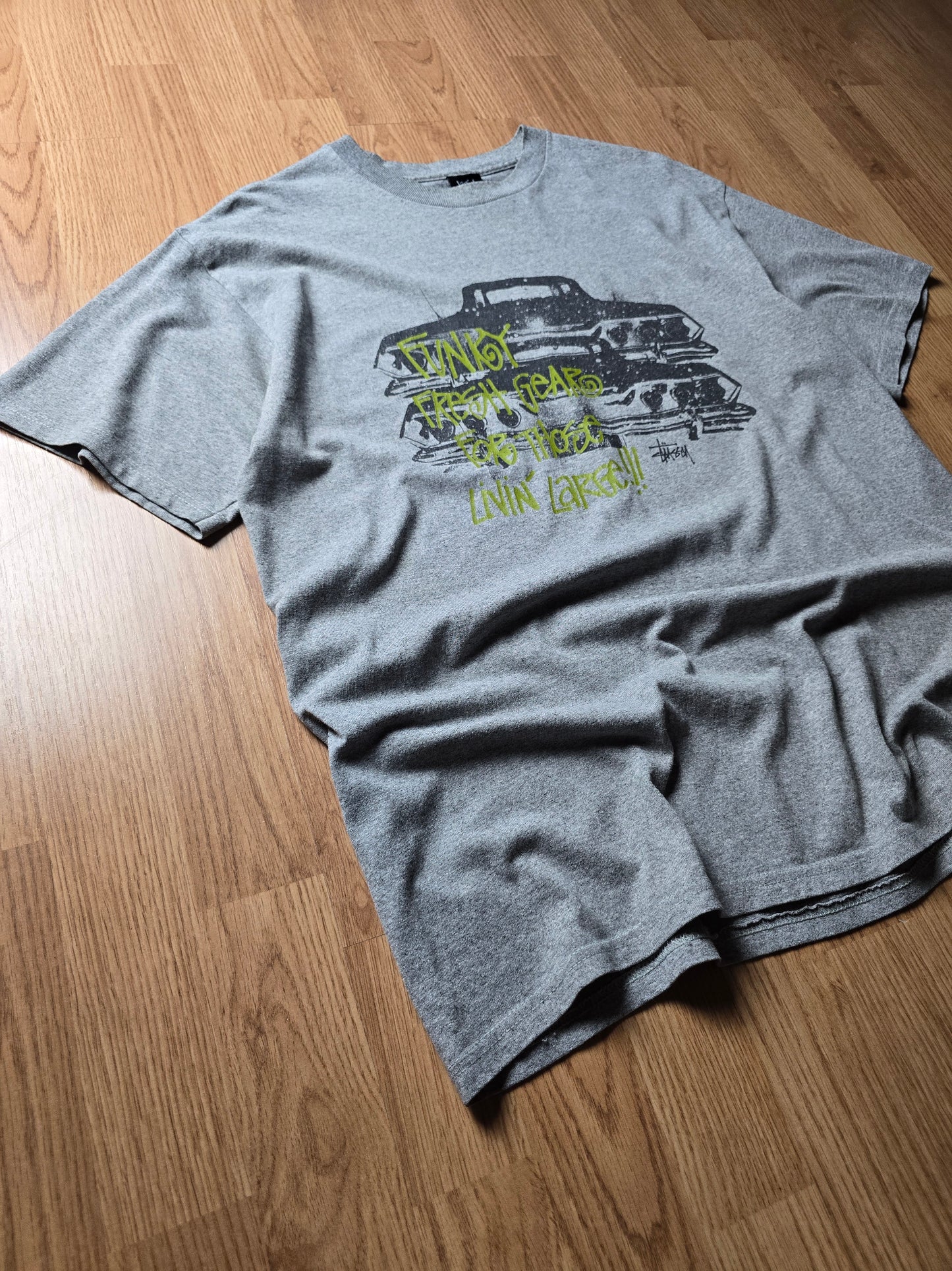 Stussy "Funk Fresh Gear" Car Graphic Tee (L)