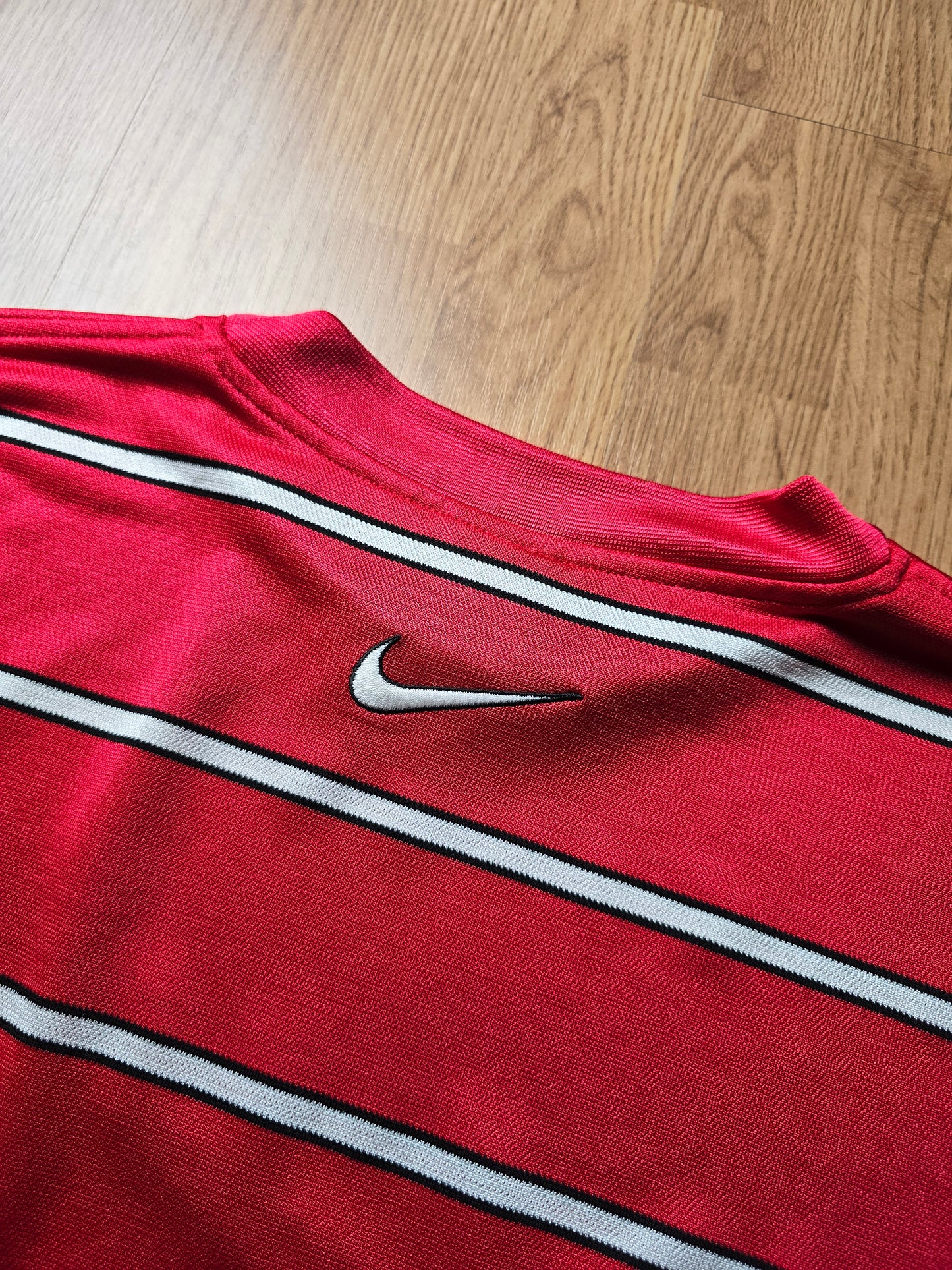 90s Nike Striped Sports Jersey (XL)