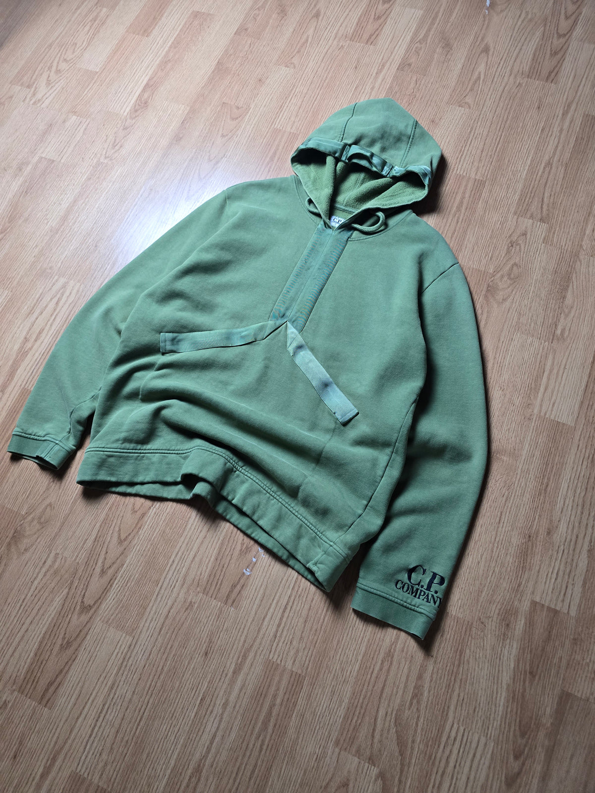 C.P. Company Technical Embroidered Spellout Hoodie (L)