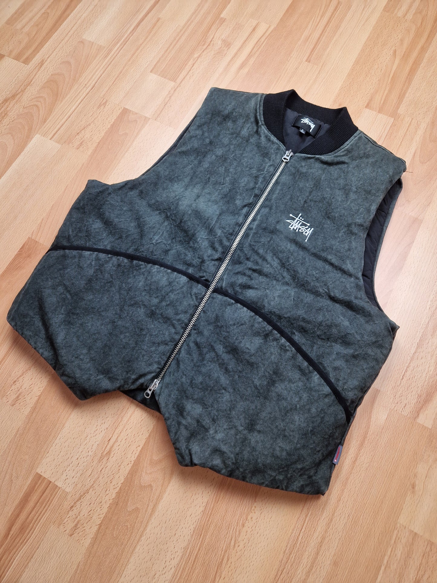 Stussy Primaloft Washed Canvas Gilet/Vest (L)