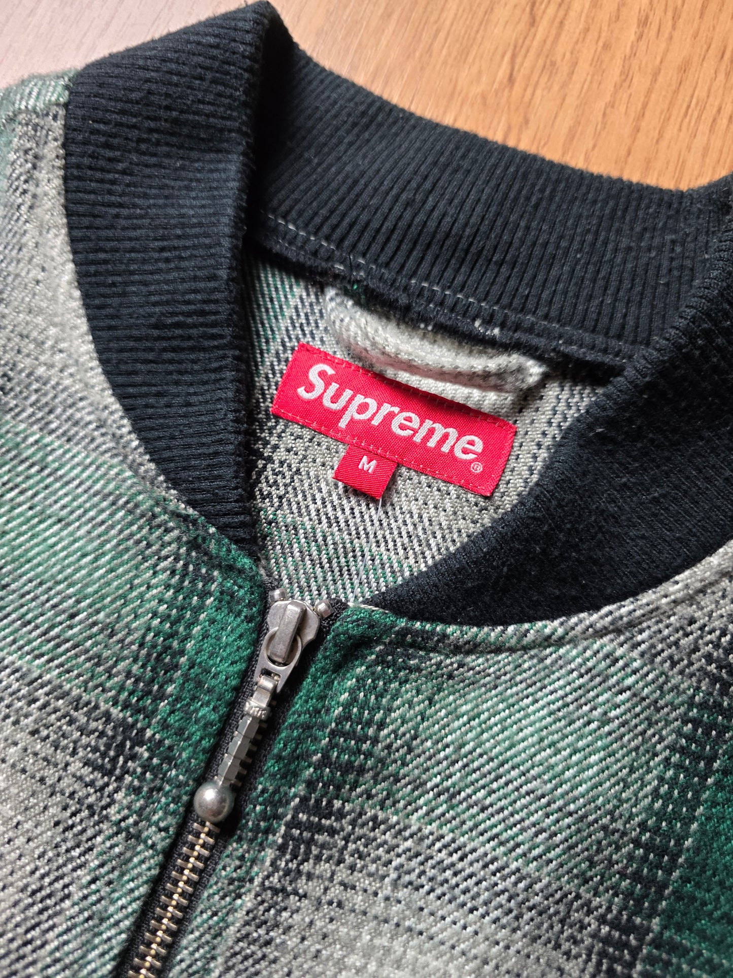 Supreme Shadow Plaid Bomber Jacket (M)