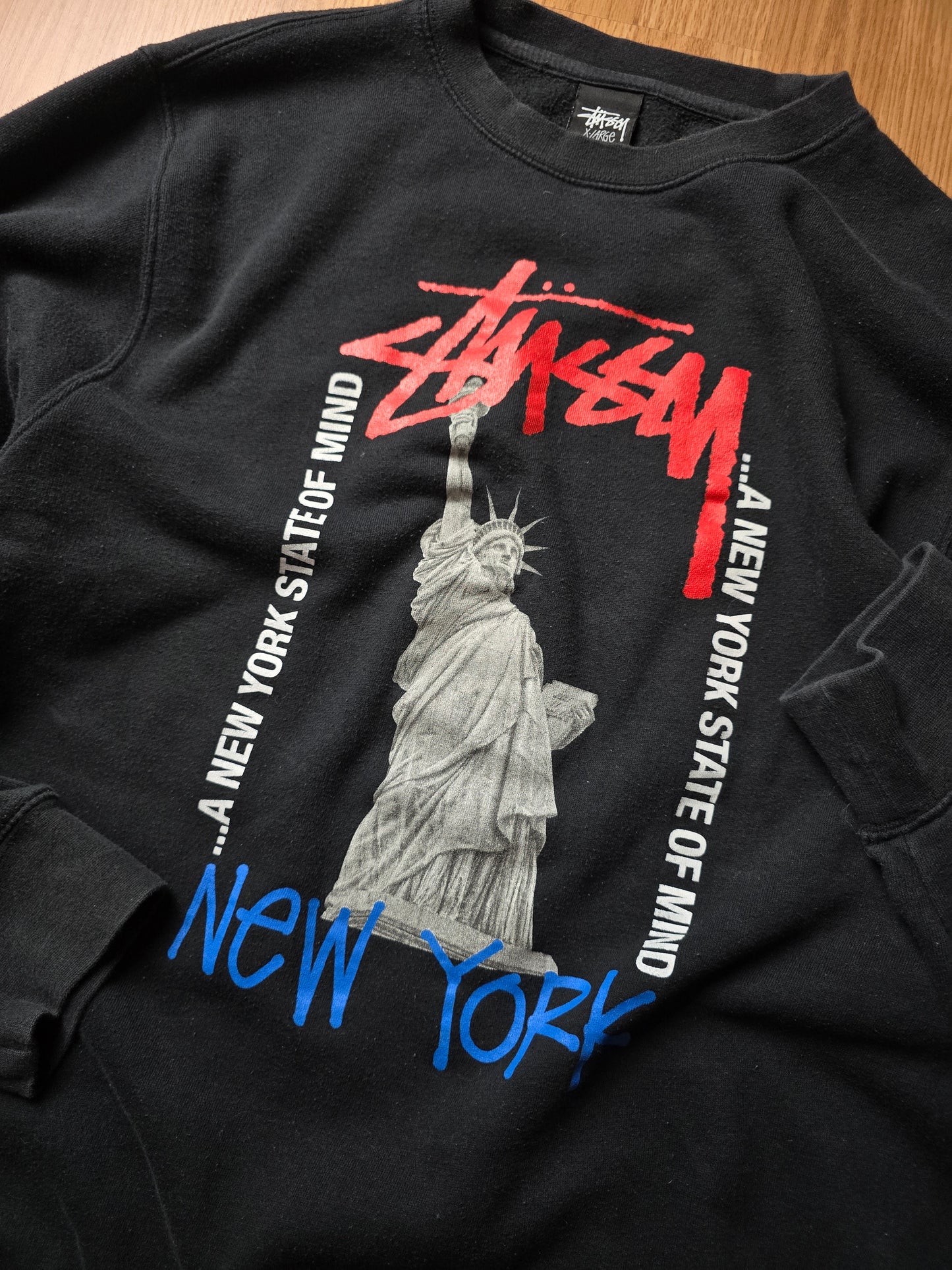 Stussy 'A New York State Of Mind' Crewneck Sweatshirt (XL)