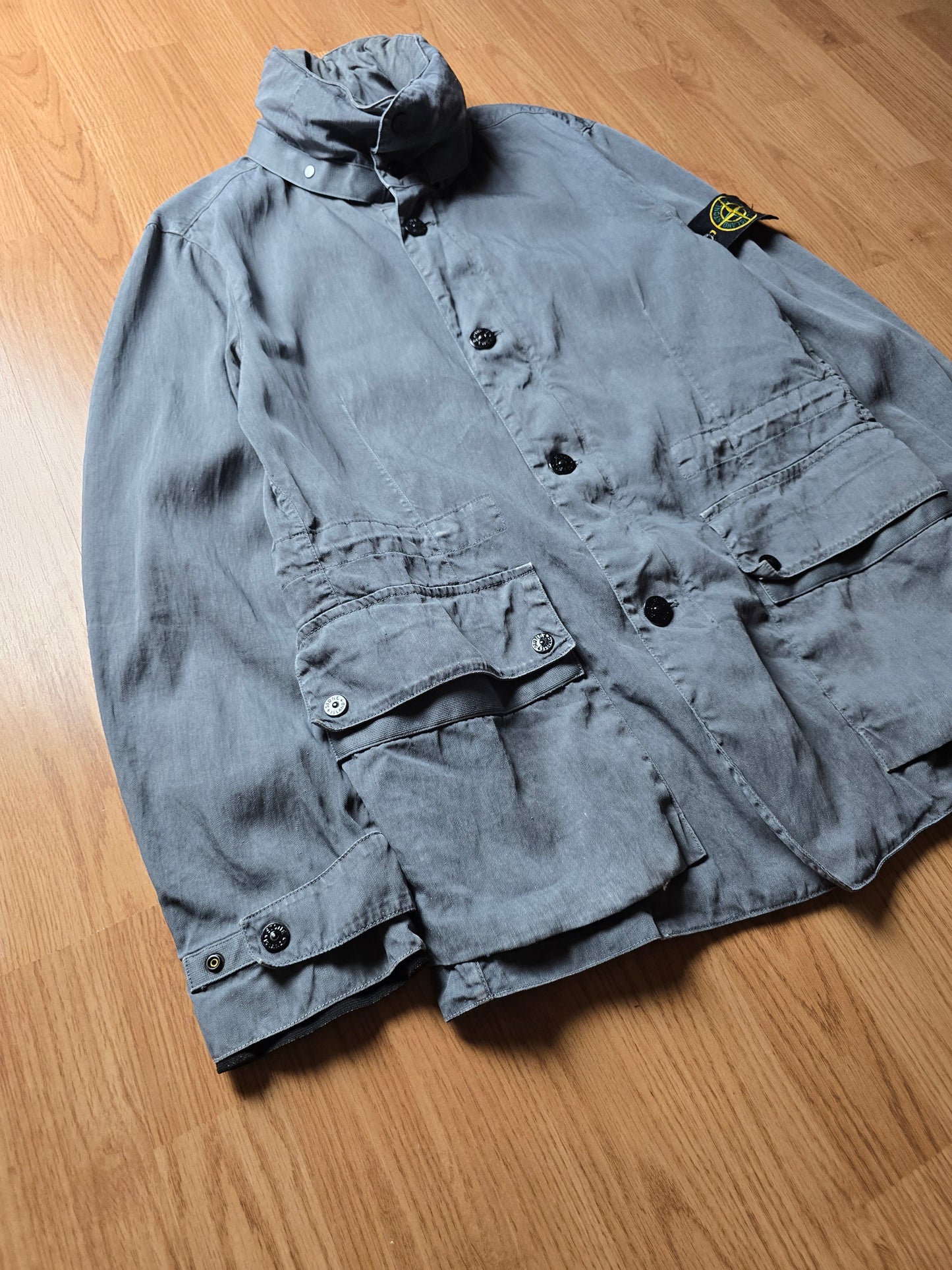Stone Island SS11 Garment Dyed Lino Mix Park Jacket (M)