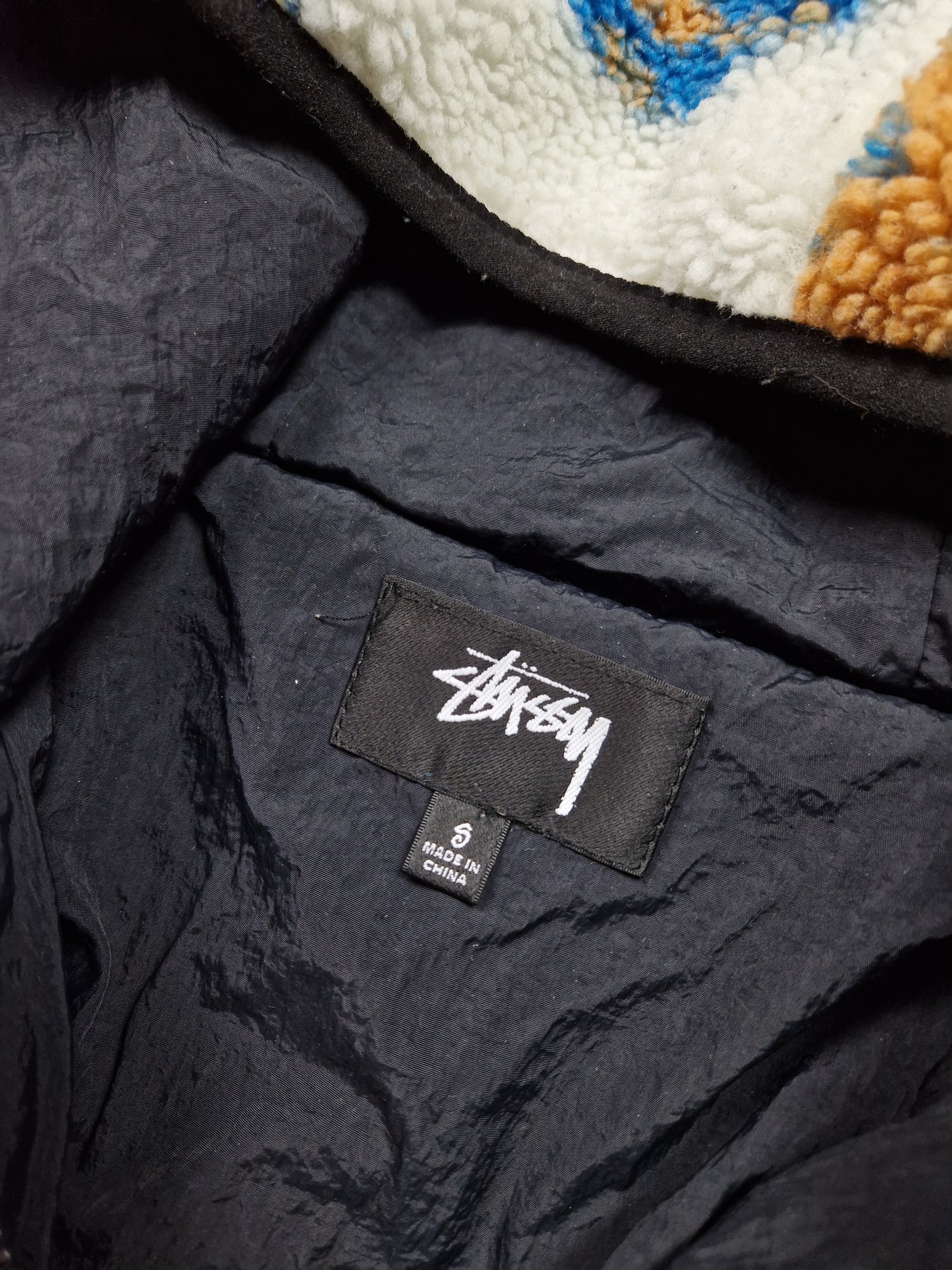 Stussy Floral Sherpa Hooded Jacket (S)