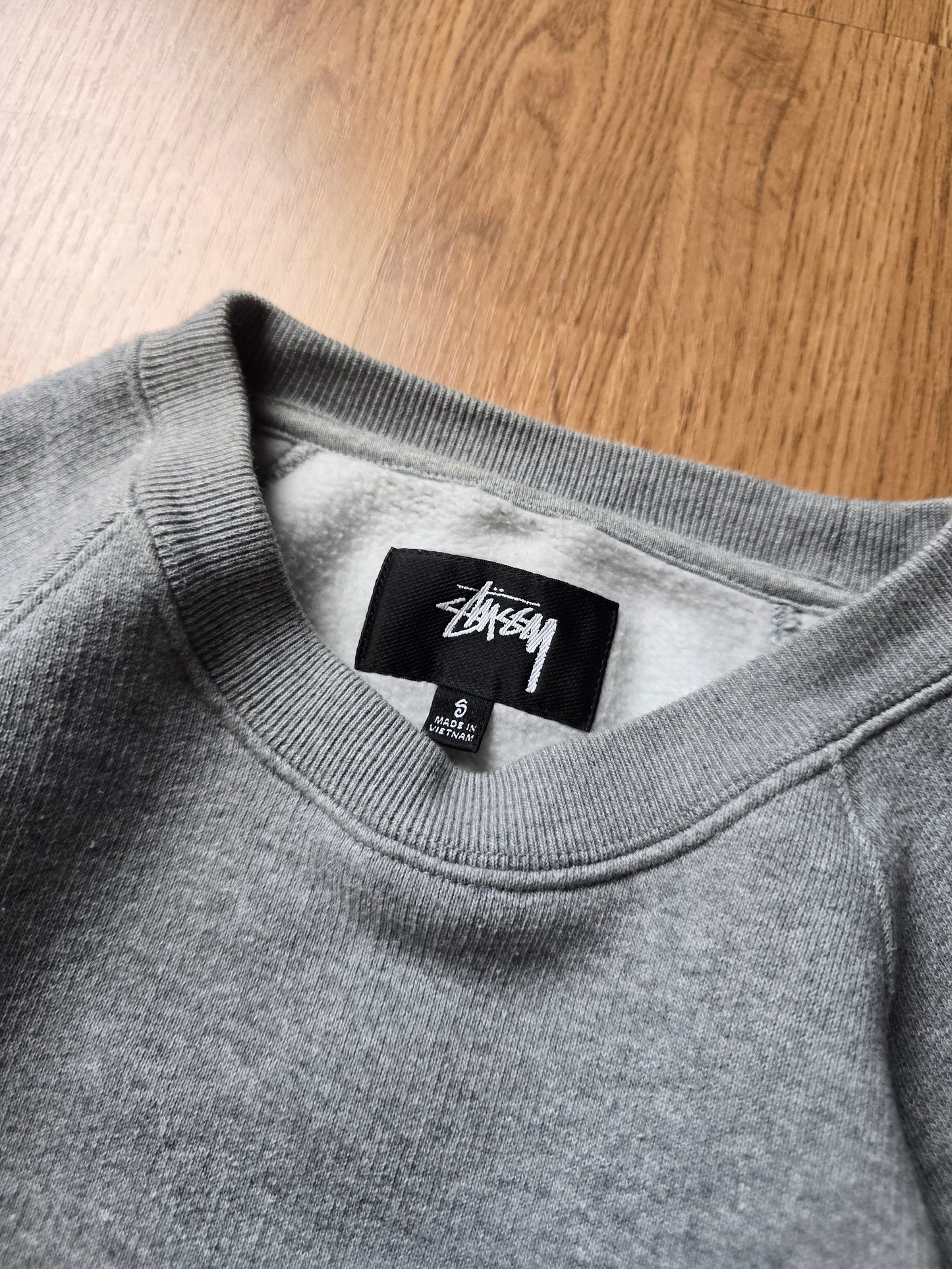 Stussy Raglan Fleece Crewneck Sweatshirt (S)