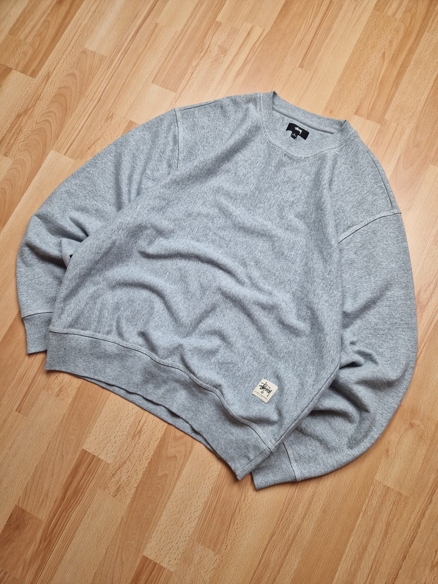 Stussy Contrast Stitch Label Crew Sweatshirt (L)