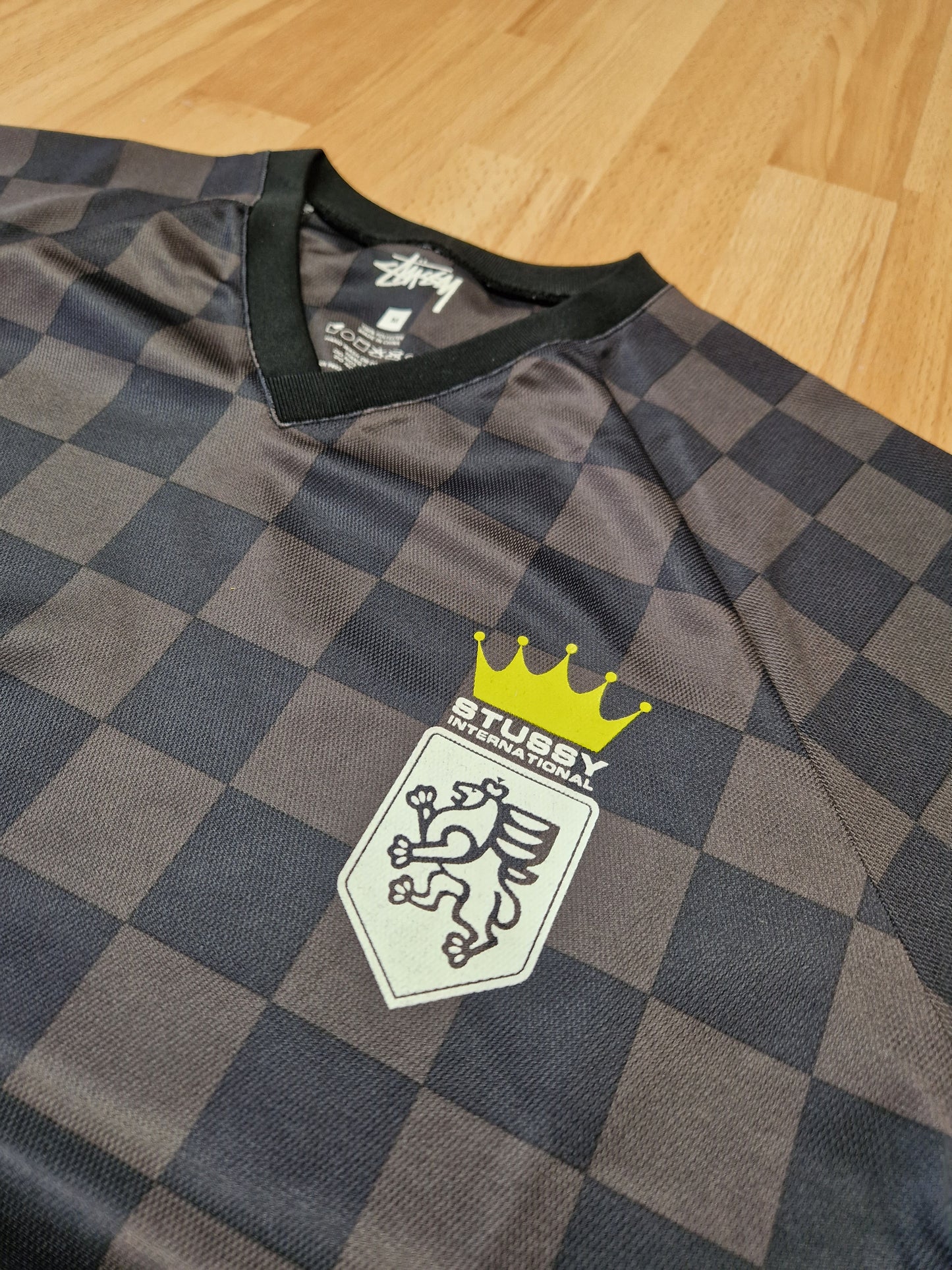Stussy N°4 Checkered Soccer Jersey (M)