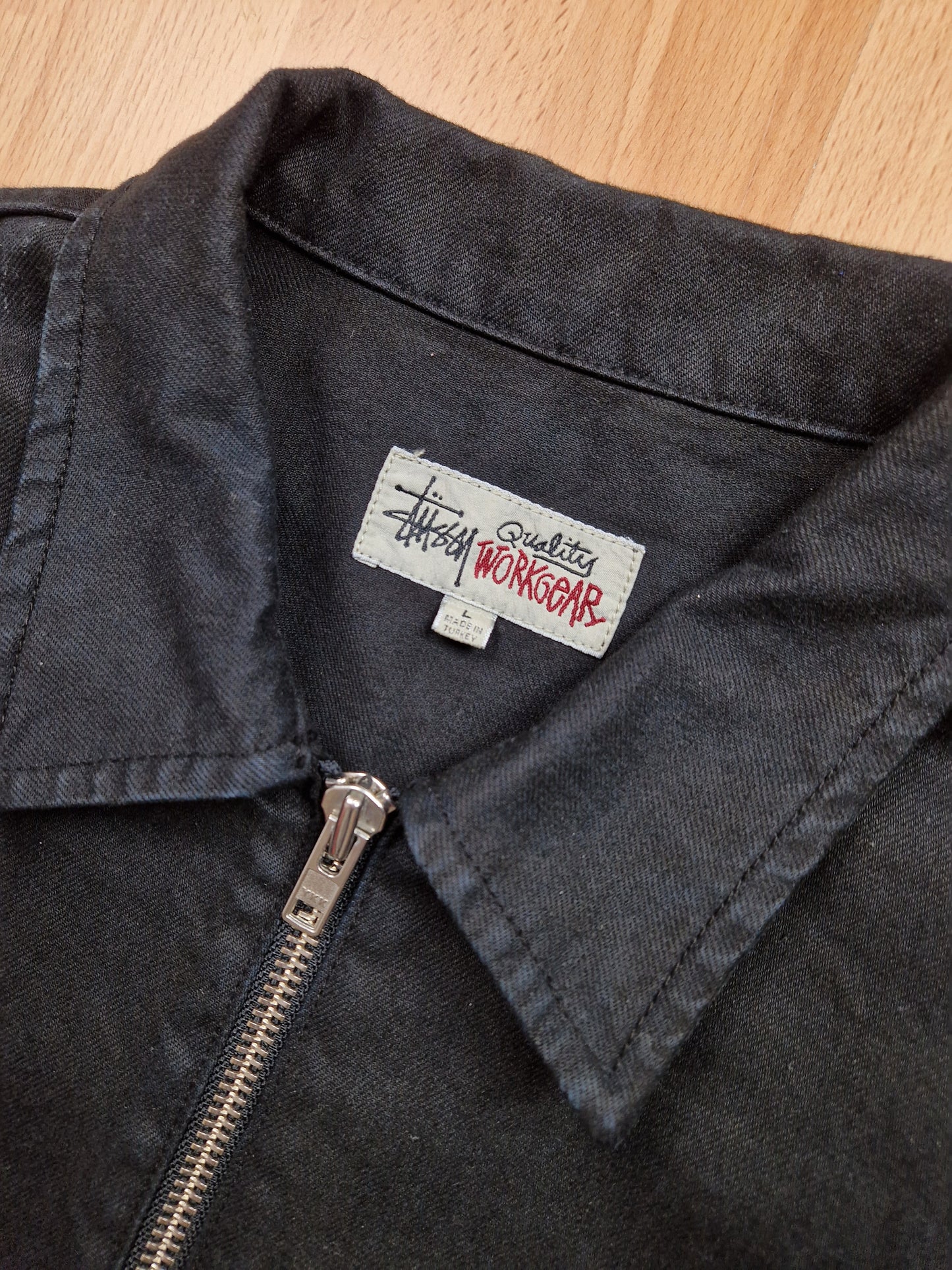 Stussy Overdyed Zip Work Jacket (L)