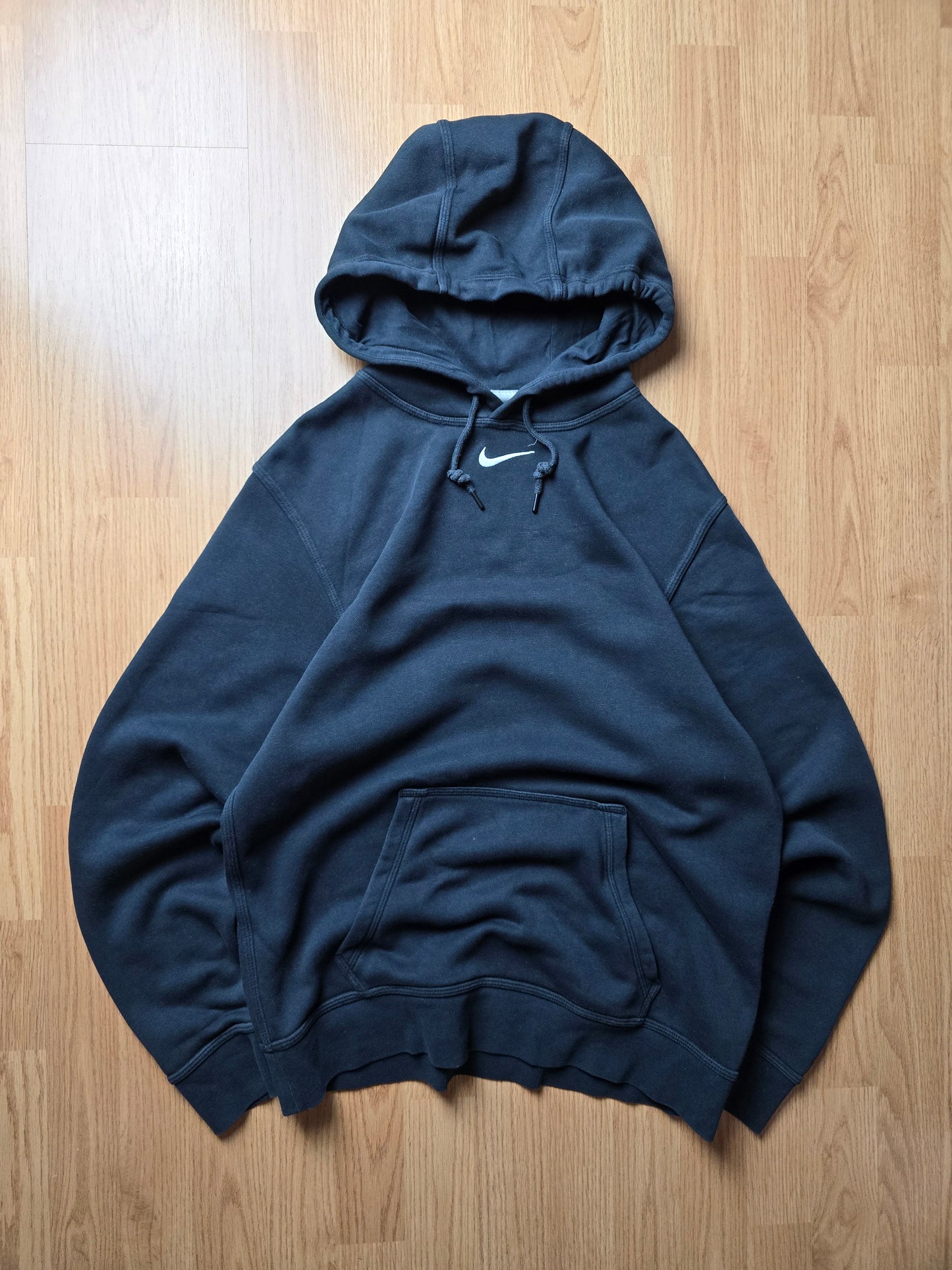 00s Nike Centre Swoosh Embroidered Hoodie (S/M)