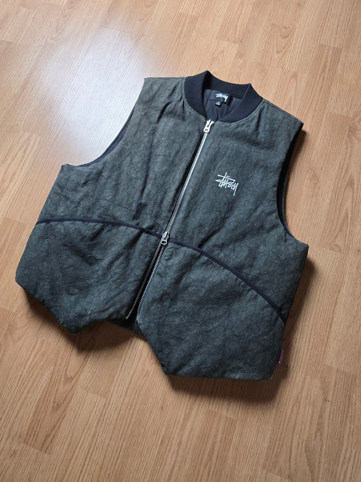 Stussy Primaloft Washed Canvas Gilet/Vest (M)