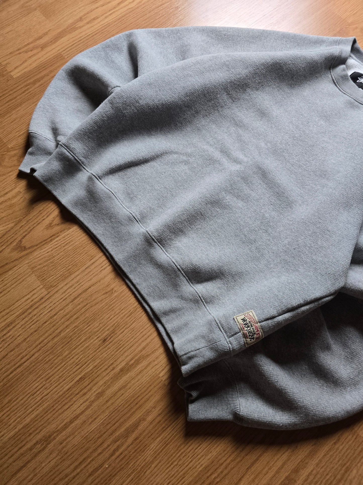 Stussy Raglan Fleece Crewneck Sweatshirt (S)