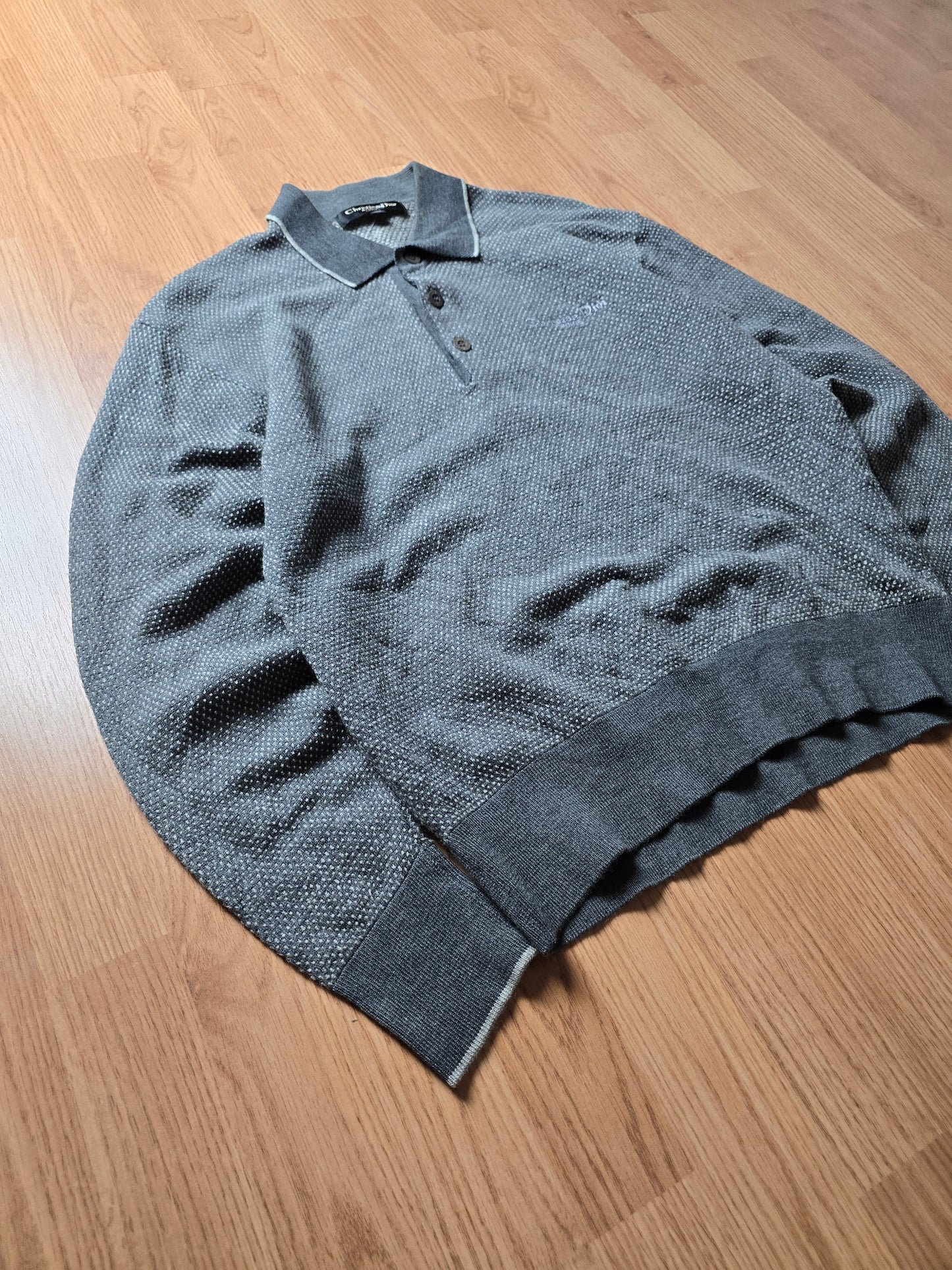 Vintage Christian Dior LS Knit Polo (S/M)