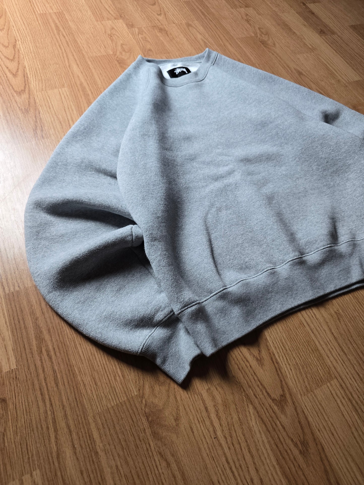 Stussy Raglan Fleece Crewneck Sweatshirt (S)