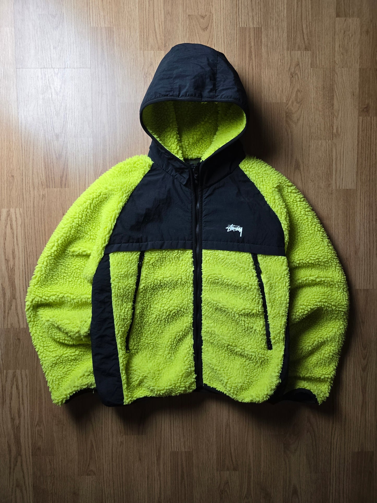 Stussy Sherpa Panelled Hooded Jacket (L)
