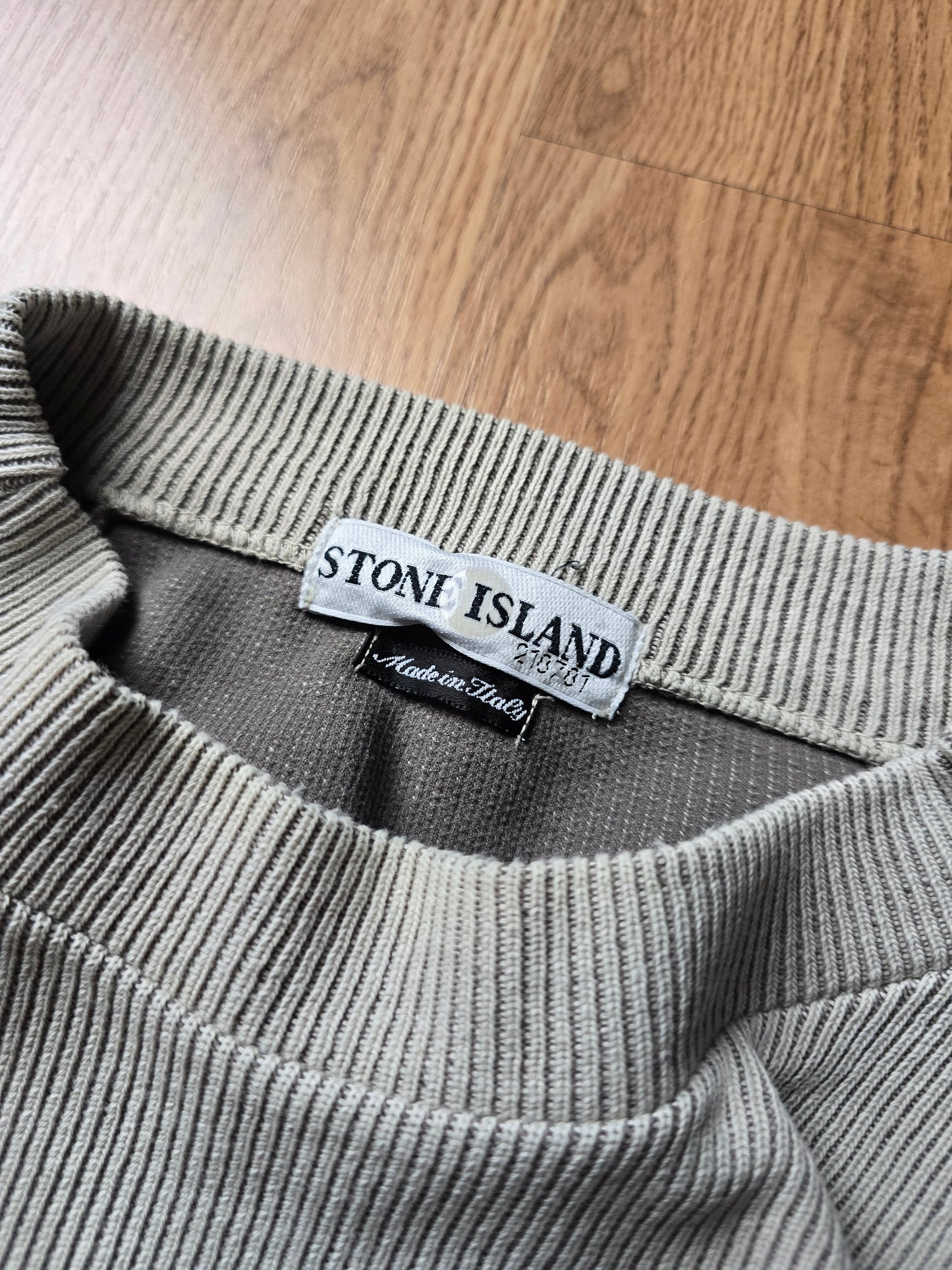 Vintage Stone Island 2001 Ribbed Cotton Sweater (XL)