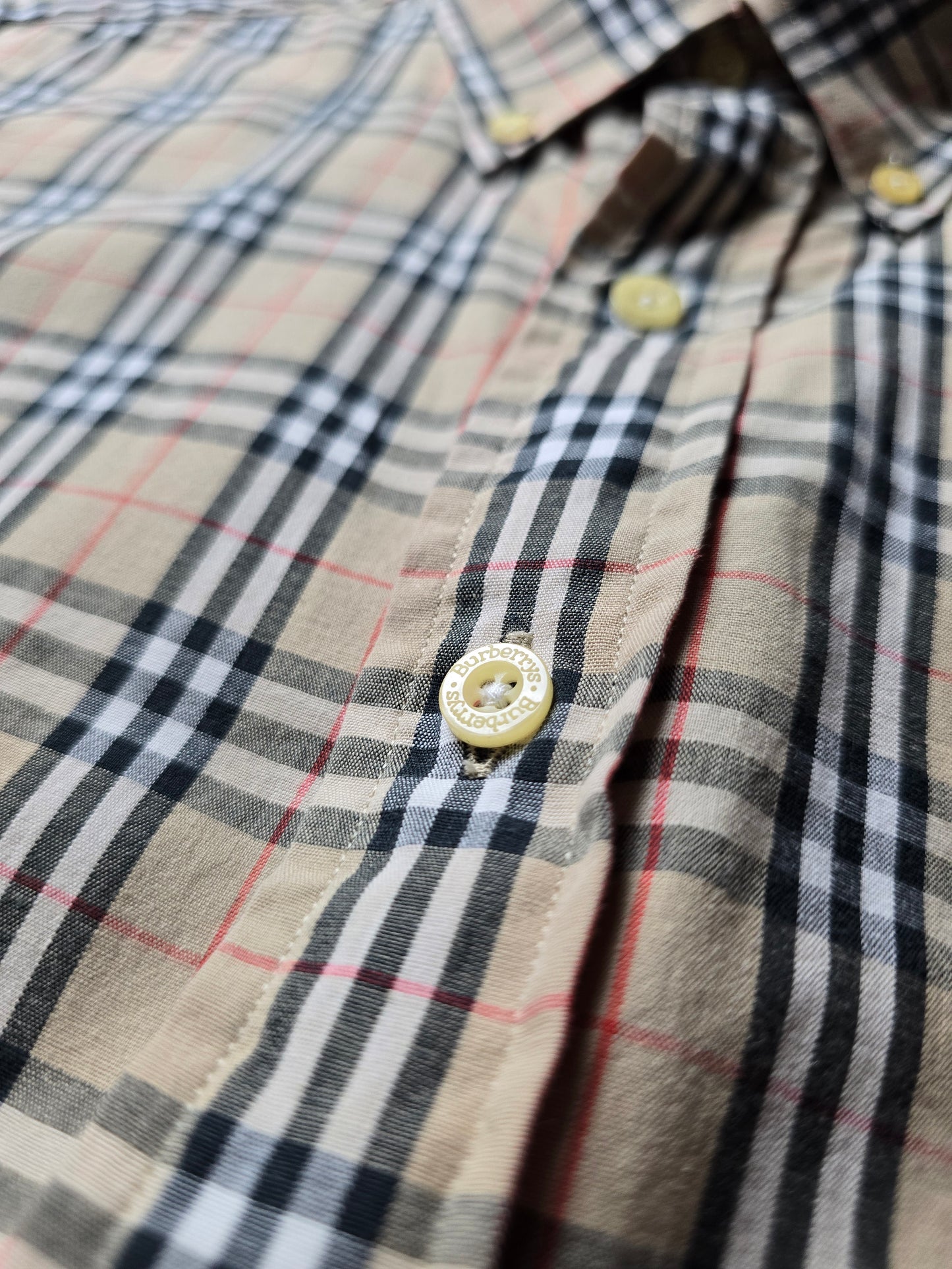 Vintage Burberry SS Nova Check Flannel Shirt (L)