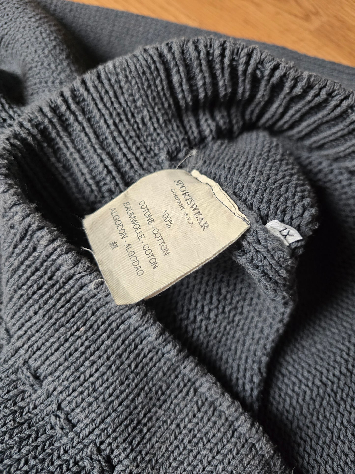 Vintage Stone Island AW01 Cotton Knit Sweater (XL)