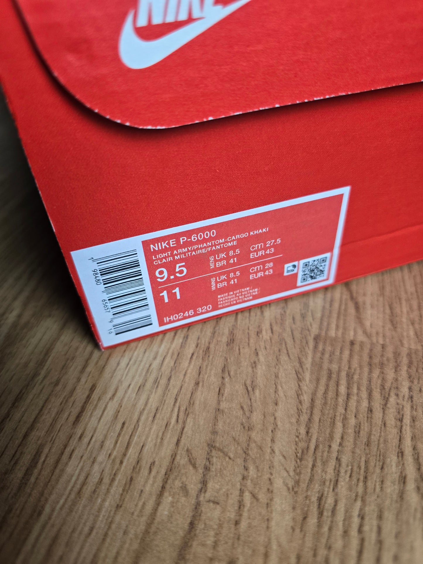 Nike P-6000 Light Army Cargo Khaki (UK8.5)