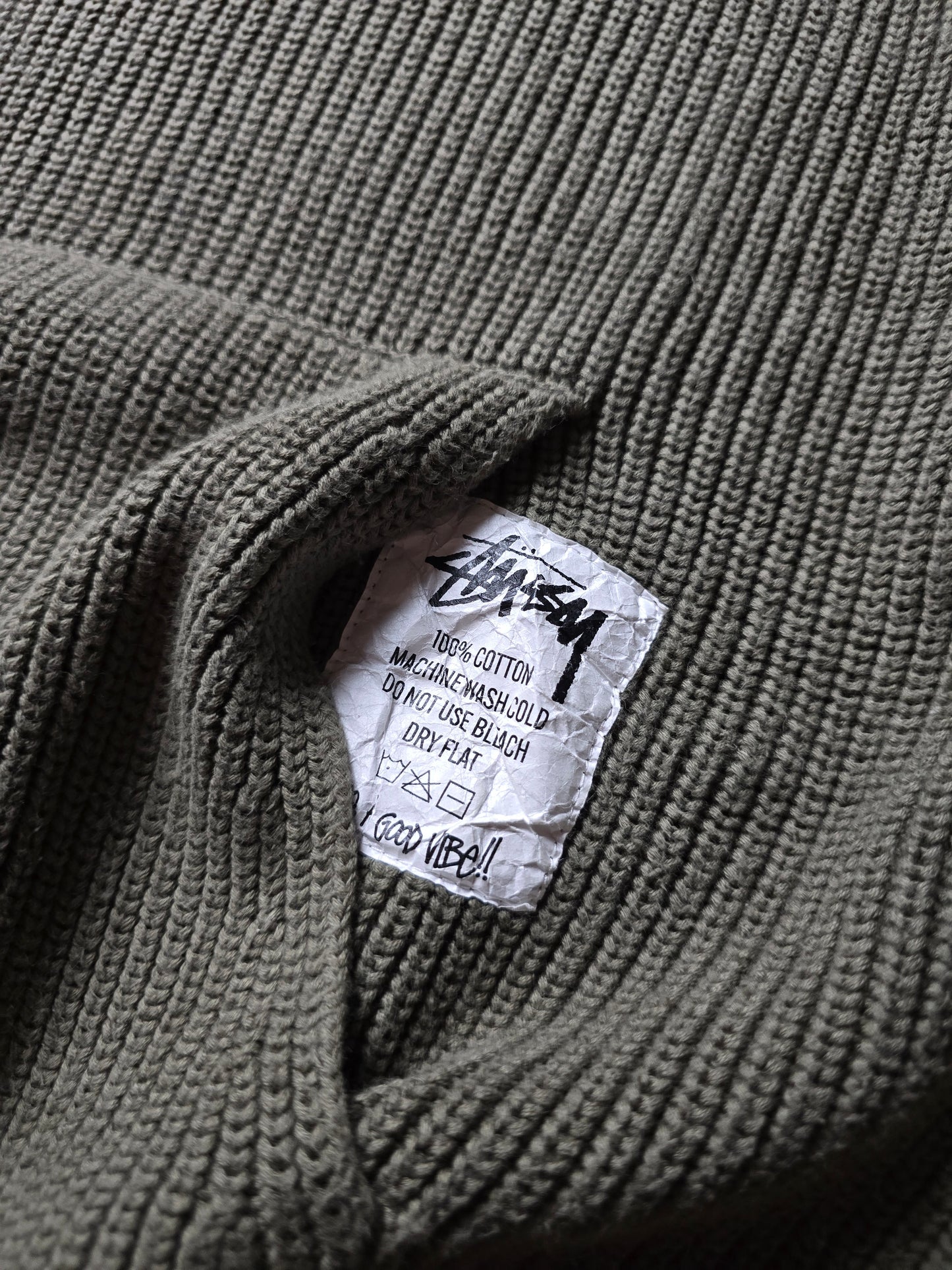 Stussy Heavyweight Cotton Knit Hoodie (M)