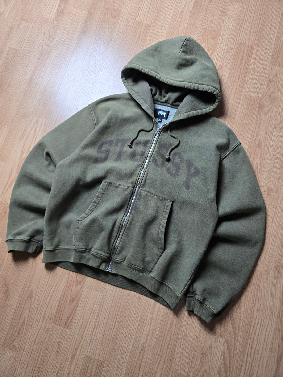 Stussy Faded Graphic Zip Hoodie (M)