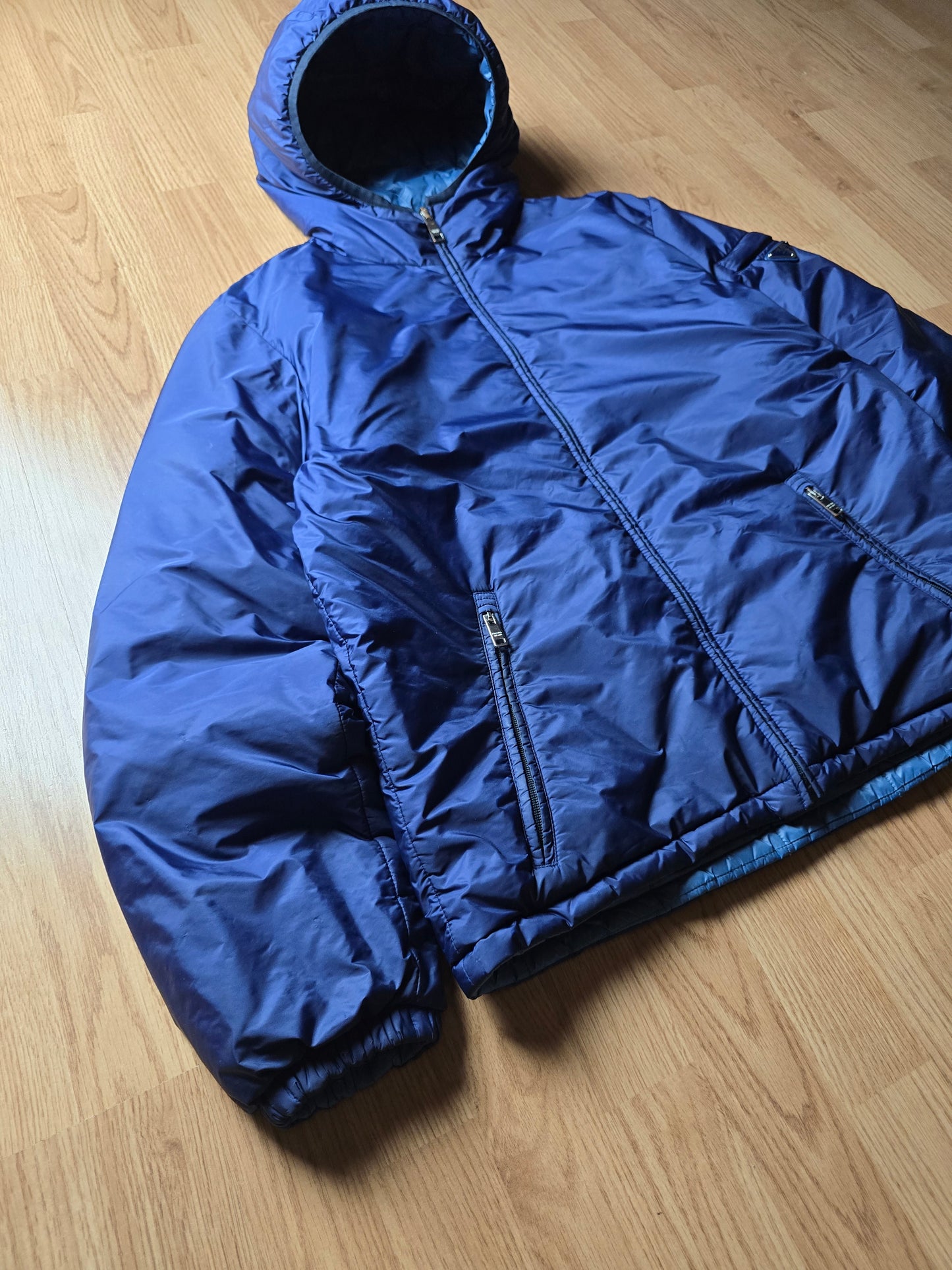 Prada Milano 2018 Reversible Nylon Puffer Jacket 50 (M/L)