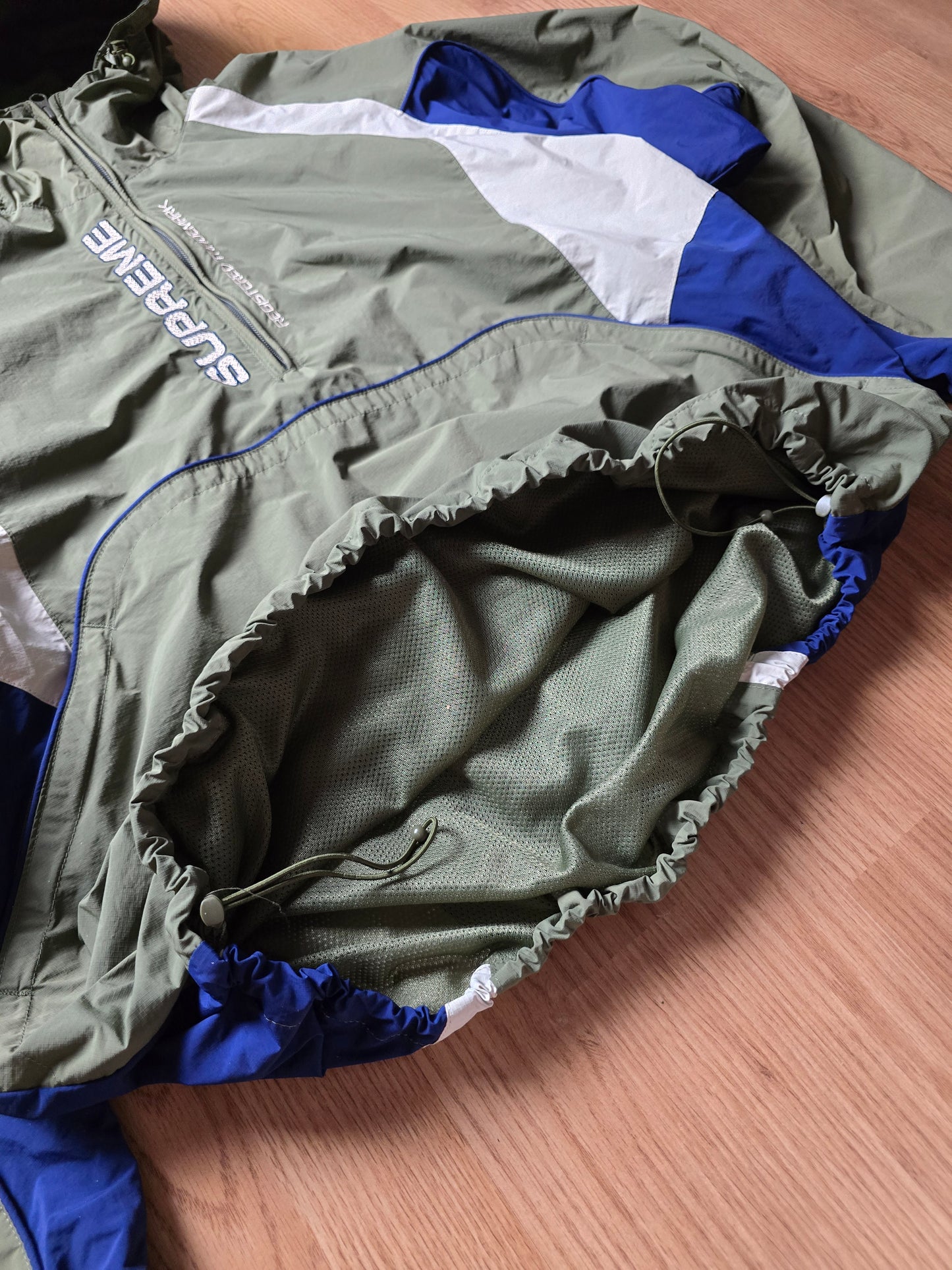 Supreme Panelled Half Zip Pullover Jacket (L)