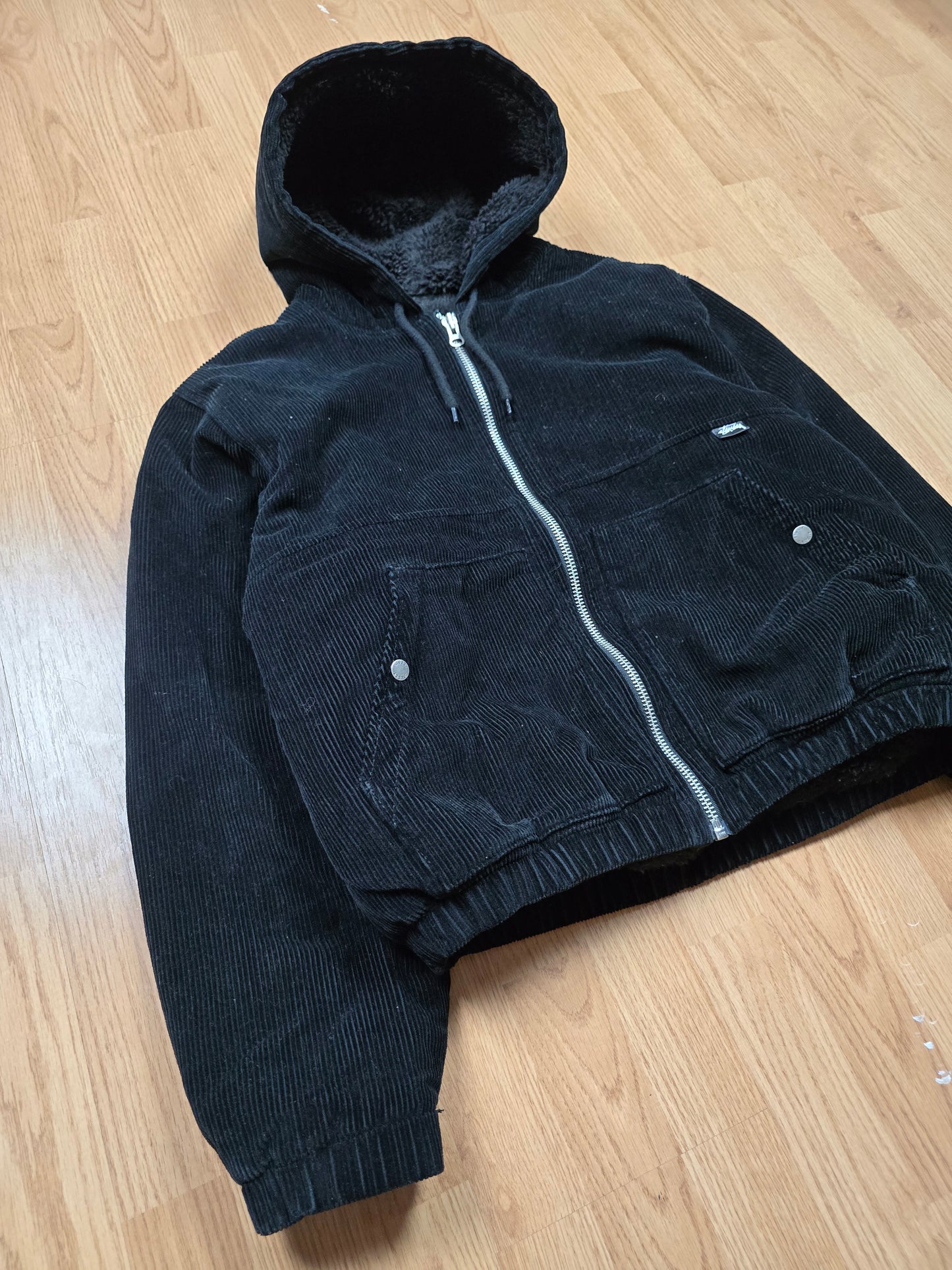 Stussy Cord Sherpa Lined Work Jacket (M)