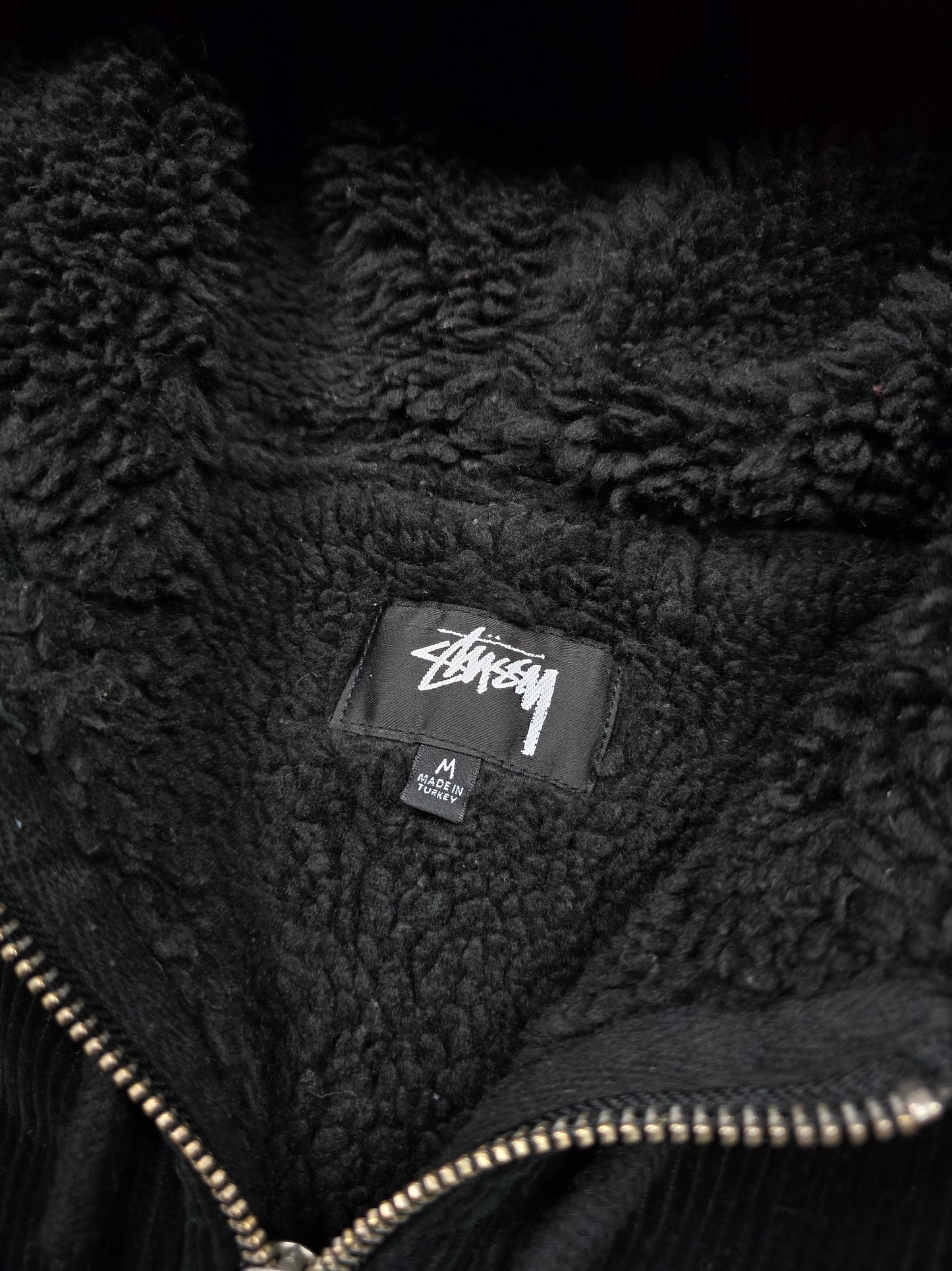 Stussy Cord Sherpa Lined Work Jacket (M)