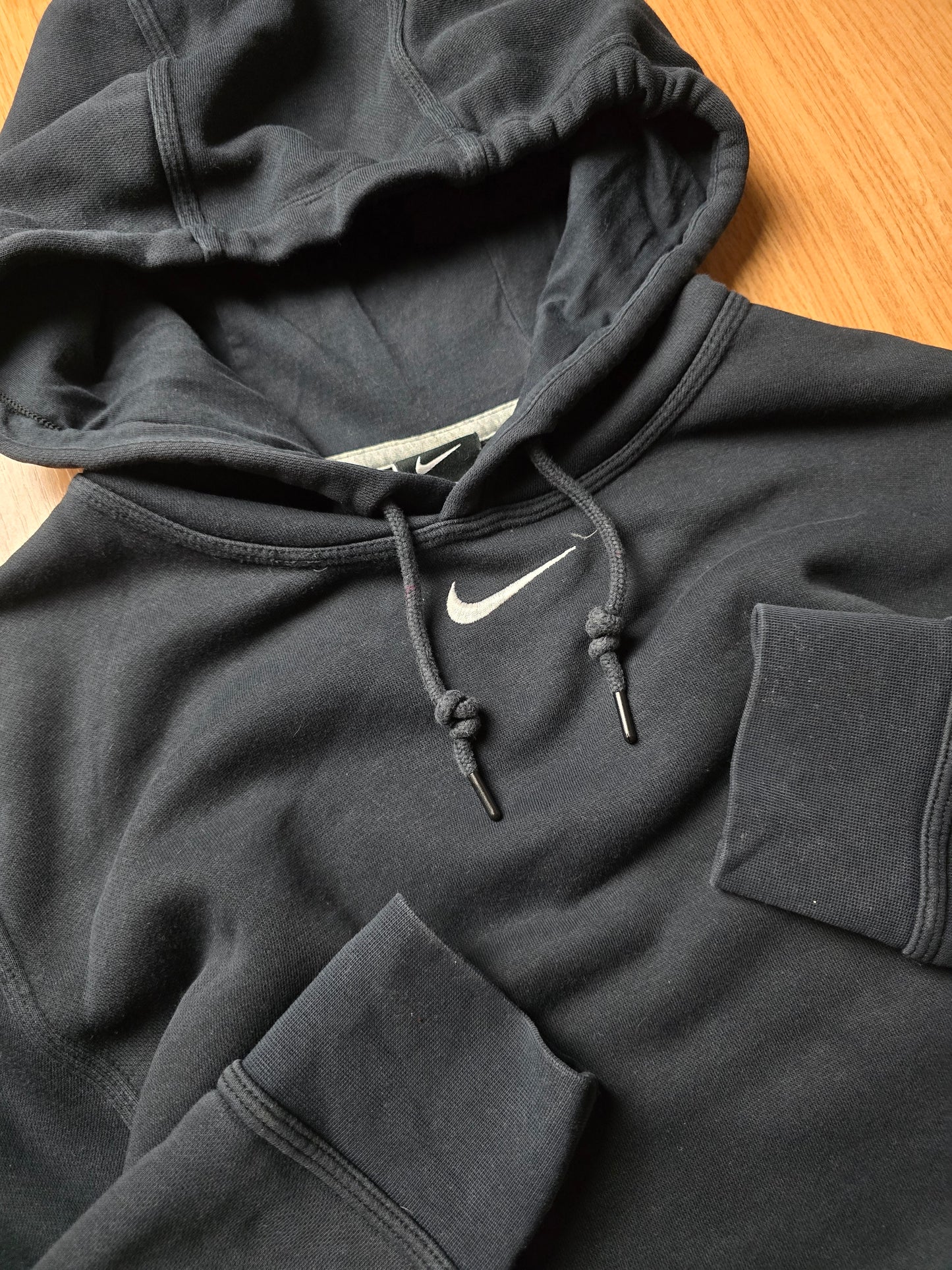 00s Nike Centre Swoosh Embroidered Hoodie (S/M)