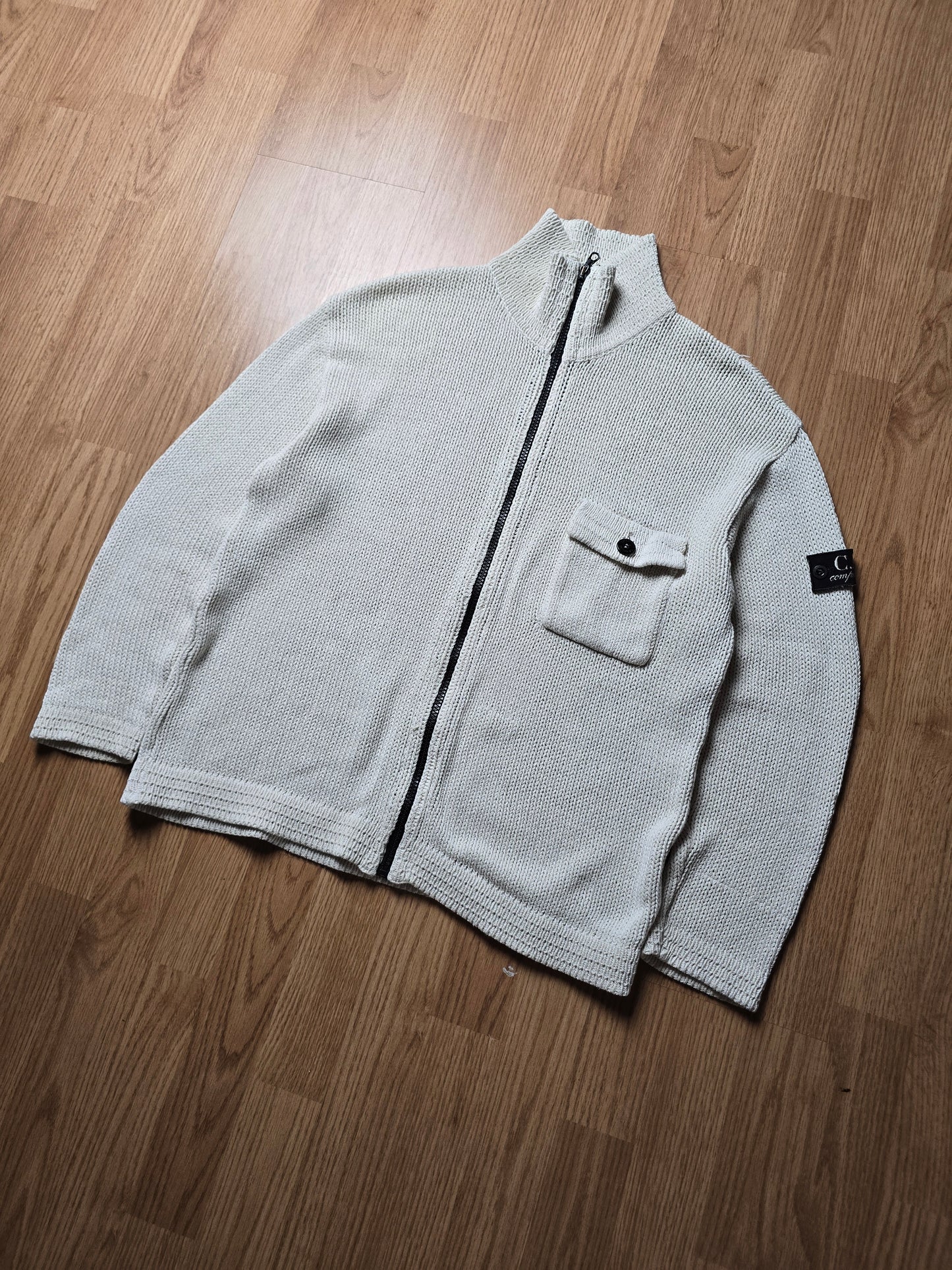 RARE C.P. Company SS00 U16 Cotton Knit Zip Cardigan (S/M)