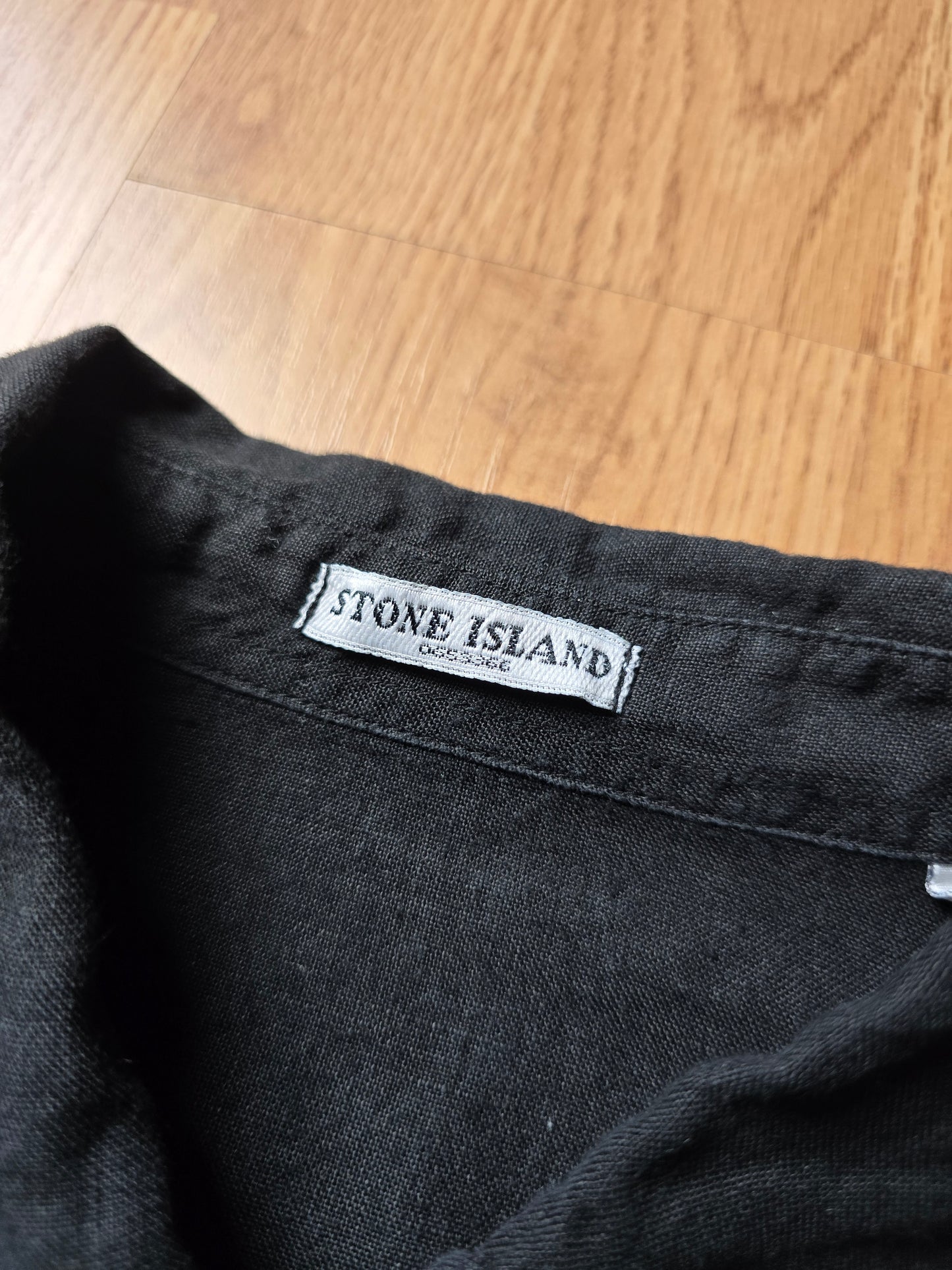 Vintage Stone Island Embroidered Linen LS Shirt (L)