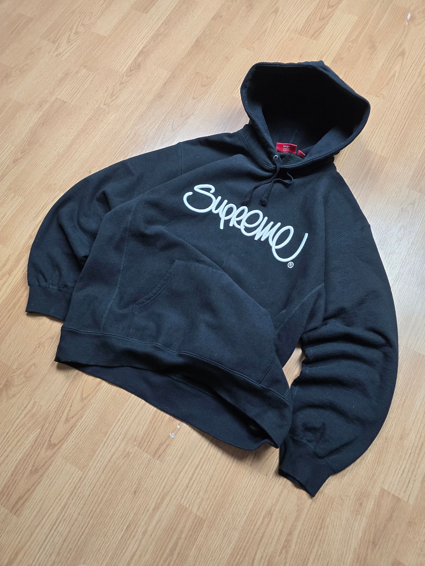 Supreme Raised Handsyle Hoodie (L)