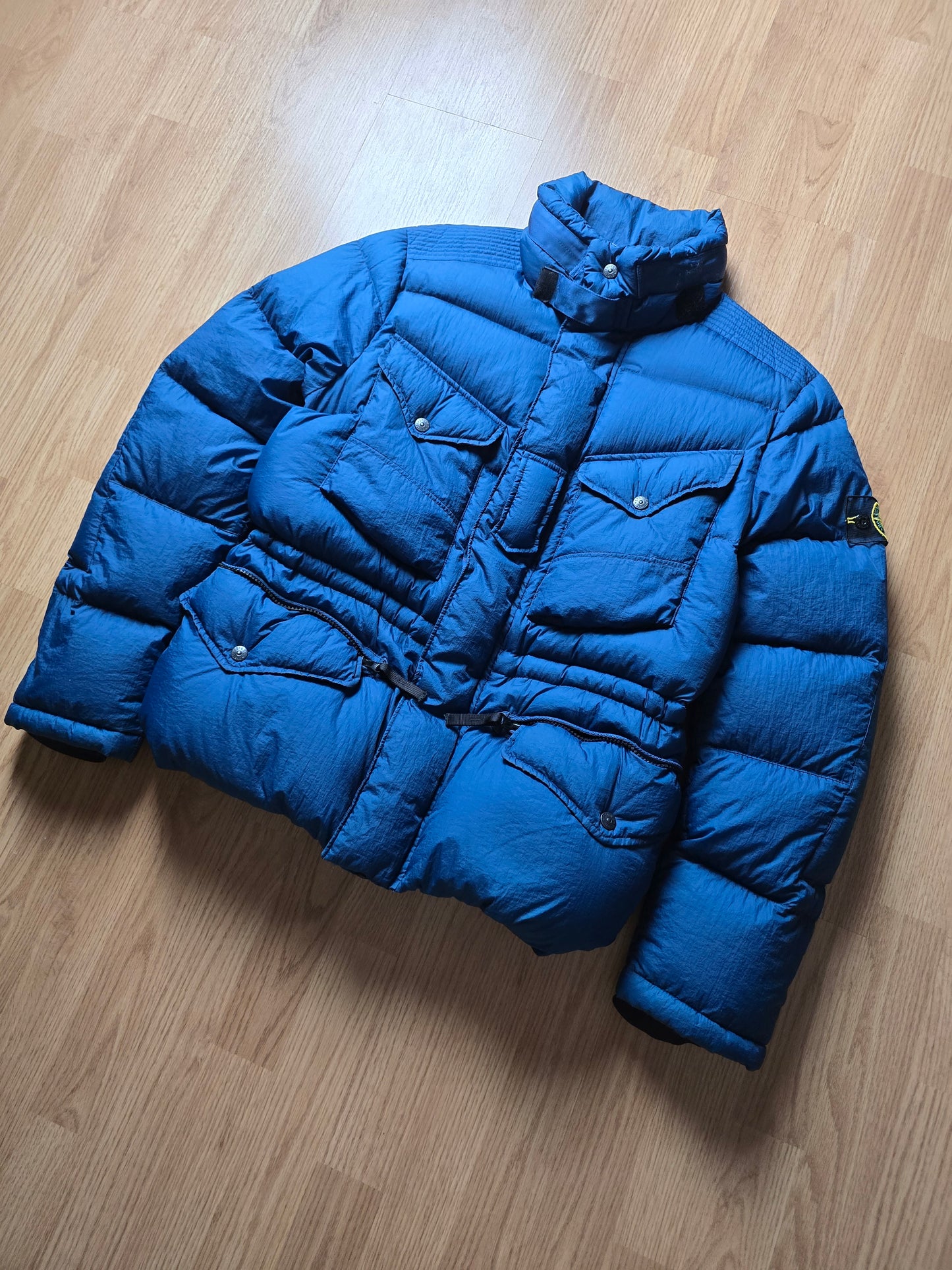 RARE Stone Island Opaque Nylon Tela Down Mesh Badge Puffer Jacket (M)