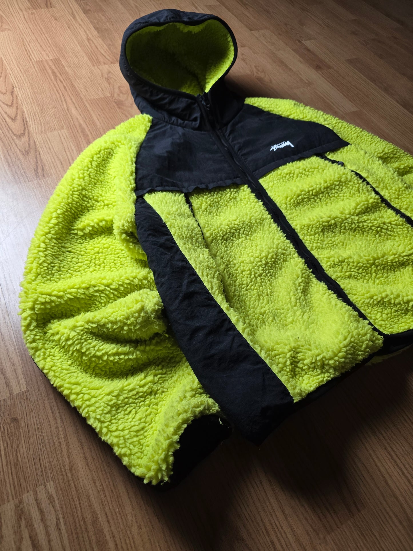 Stussy Sherpa Panelled Hooded Jacket (L)