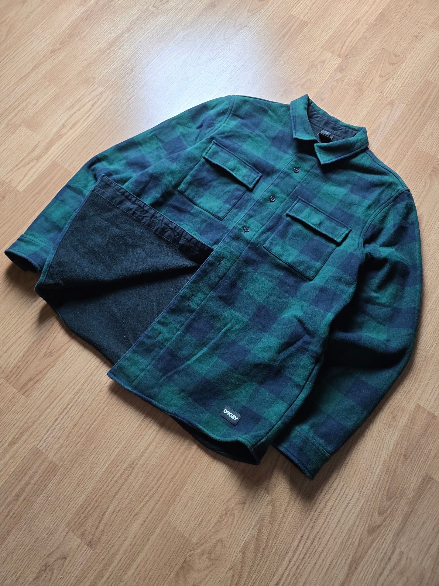 Oakley Fleece Lined Check Overshirt (L)